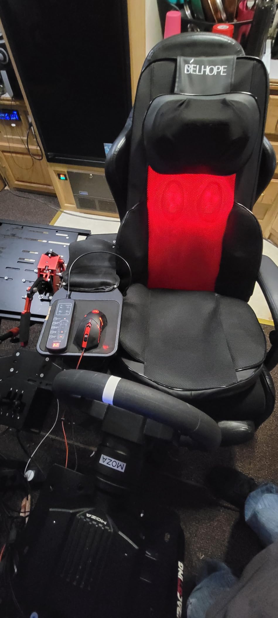 belhope Shiatsu Neck and Back Massager with Heat, 4D Kneading Back Massager for Pain Relief Deep Tissue, Comfortable Back Massage for Chair, Massage Mat for Home, Mother's Day Gifts for Men Women customer photo 1