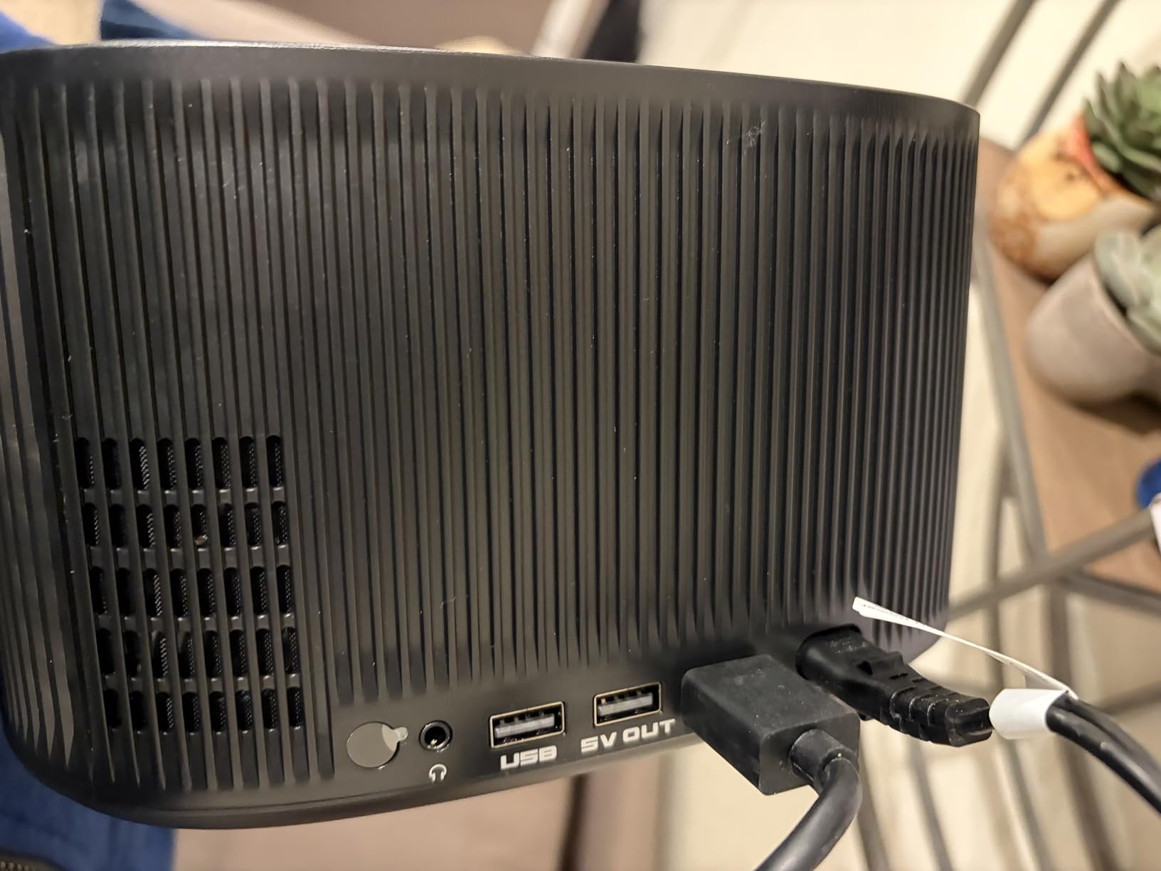 Projector-4K with WiFi and Bluetooth:[3000 ANSI/40W Dolby Audio/Official Licensed Apps], Outdoor-Projector with Smart OS 2.0 & AI Auto Focus,ONOAYO ONO5Pro 2.0 Smart Movie Projector for Indoor/Outdoor customer photo 1