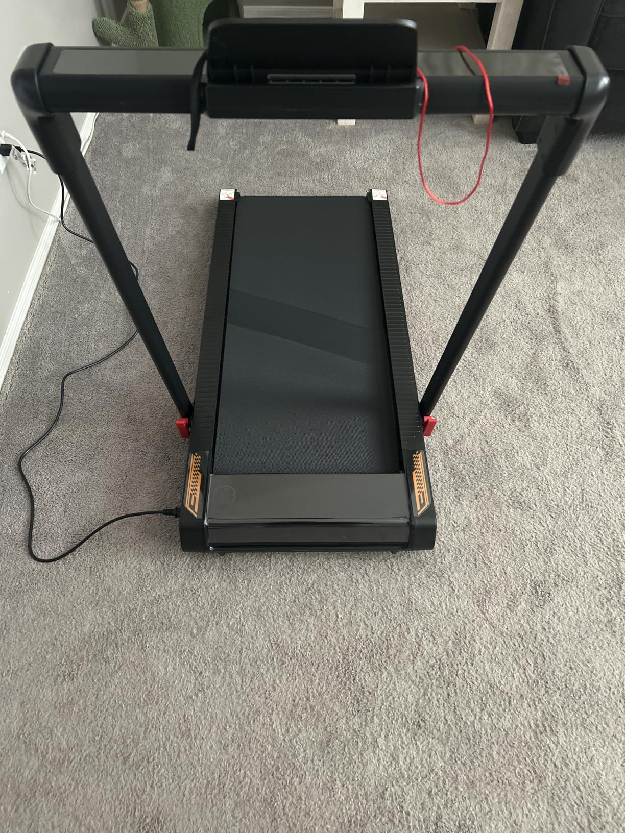 Treadmill with Speaker, 6-in-1 7.5MPH Foldable Treadmill for Home with App Compatible, Walking Pad with 10% Incline, LED Display, 3.0HP Brushless Drive, 350 LB Weight Capacity, 12 HIIT Programs customer photo 2