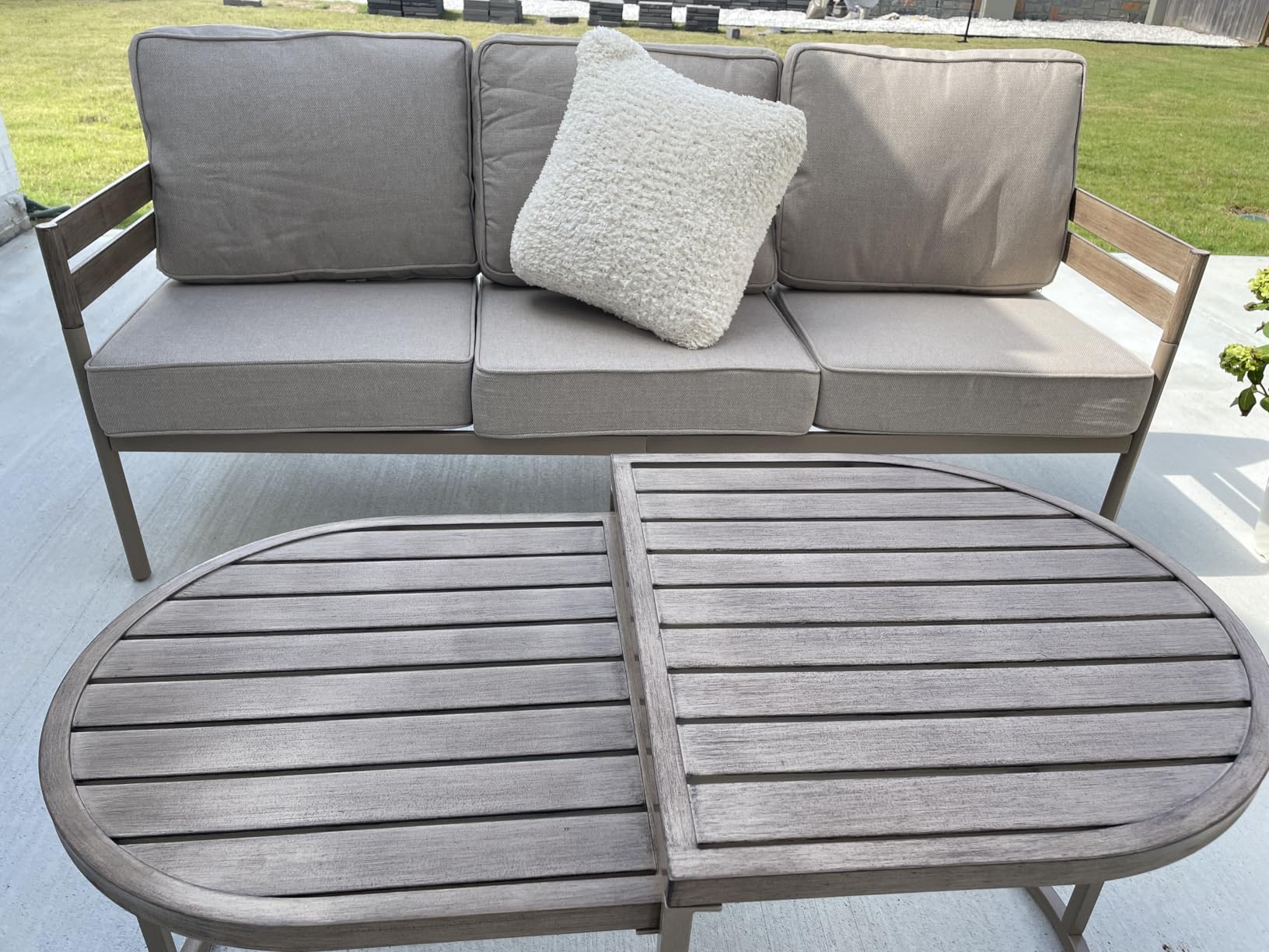 HERA'S HOUSE Patio Sectional Furniture Set, Modular Outdoor Conversation Sets with 5.3