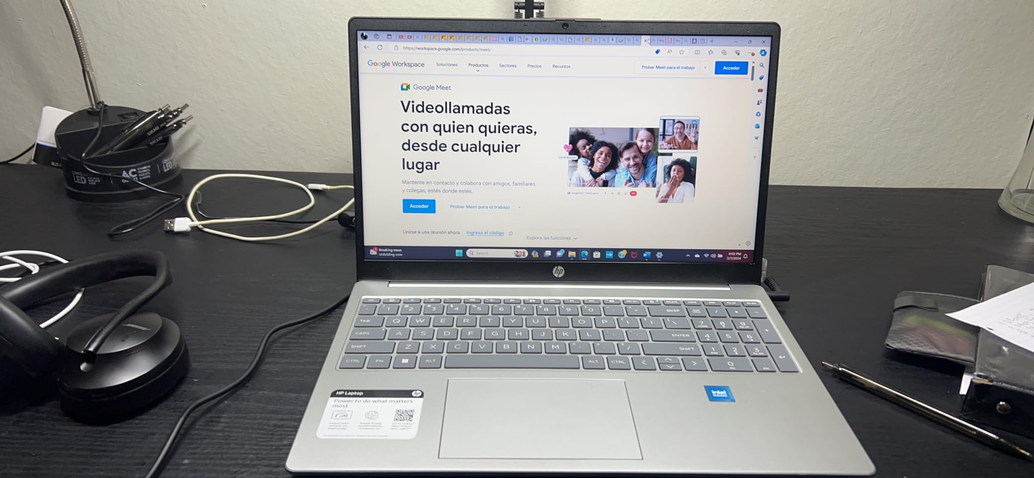 HP Ultrabook Laptop, 8GB RAM, 1.1TB Storage (1TB OneDrive + 64GB SSD), Microsoft 365 Included, Intel 2-Core, Rose Gold customer photo 1