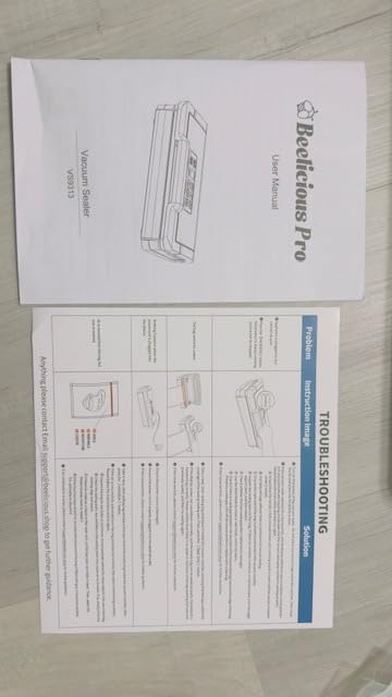 95kPa Vacuum Sealer Machine with AquaLock Technology, for Moist Seals, 2X Seal & 130W, Fully Automatic Food Sealer, Built-In Cutter, Bag Storage & Hose, Precision Sealing, 2 Bag Rolls,Stainless Steel customer photo 2