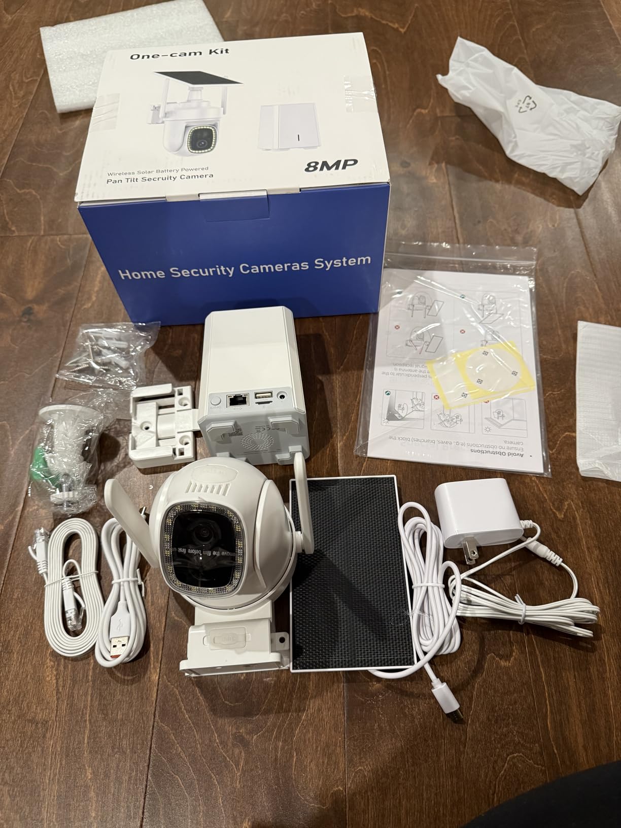 4K Security Cameras Wireless Outdoor with 360° Pan&Tilt, Auto Human Motion Tracking, Solar Powered, 2 Cam-Kit customer photo 1