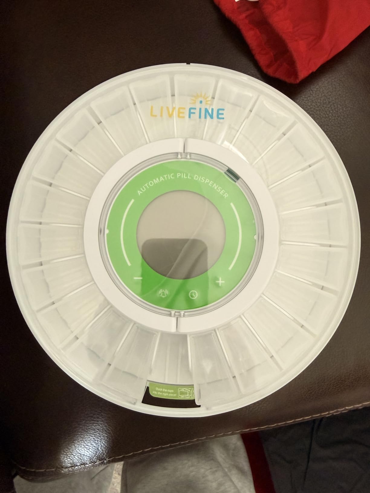 LiveFine Automatic Pill Dispenser with Removable Cups, 21 Compartments, 9 Dosage Rings, Alarm Reminder, LCD Display, Sound & Light Alerts, Locking Key for Vitamins, Supplements, Medications & Seniors customer photo 2