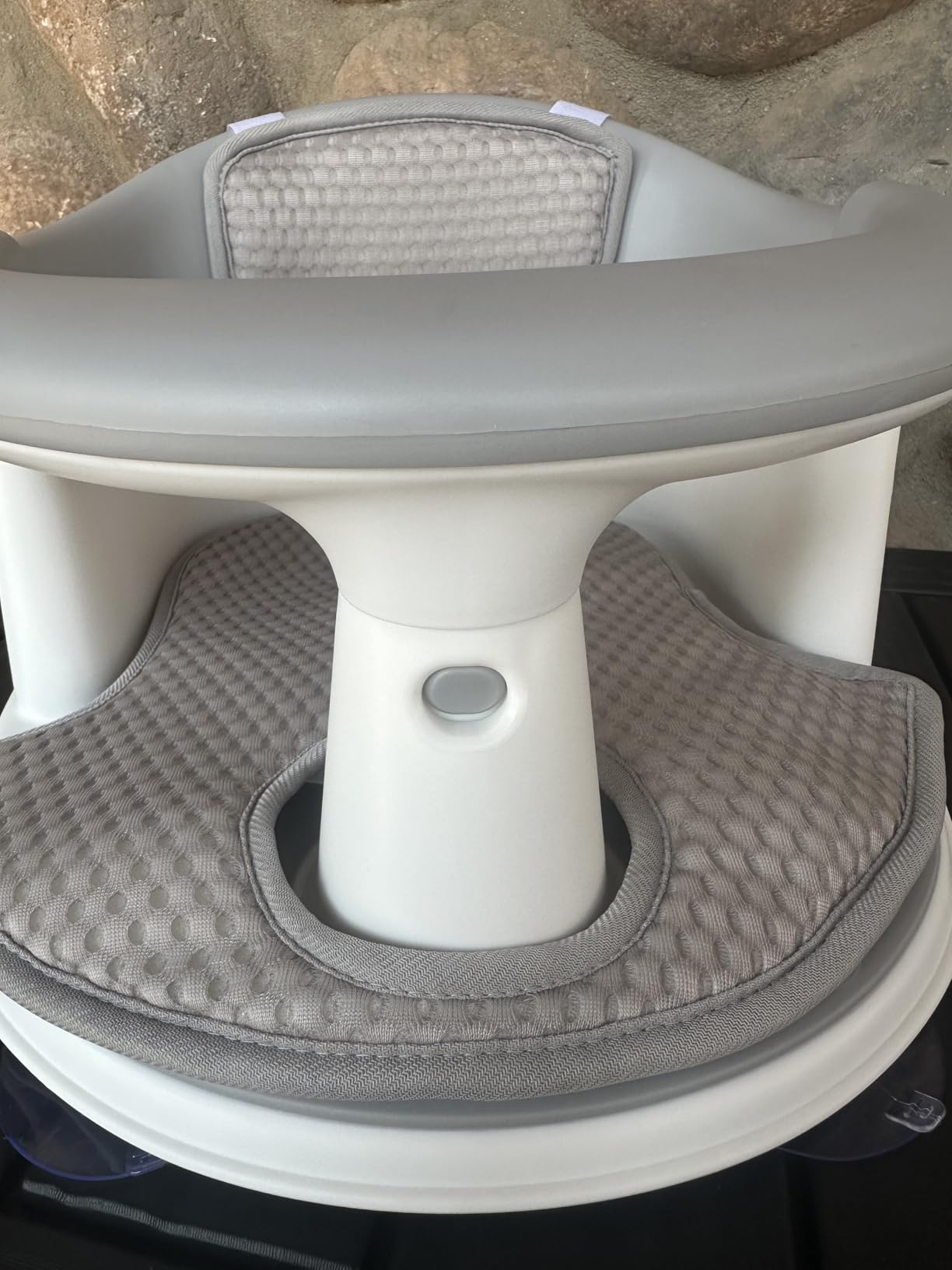 Baby Bath Seat for Babies 6 Months & Up - 360 Protection Bath Seats for Babies Sitting Up with Temperature Alert & Cushion customer photo 2
