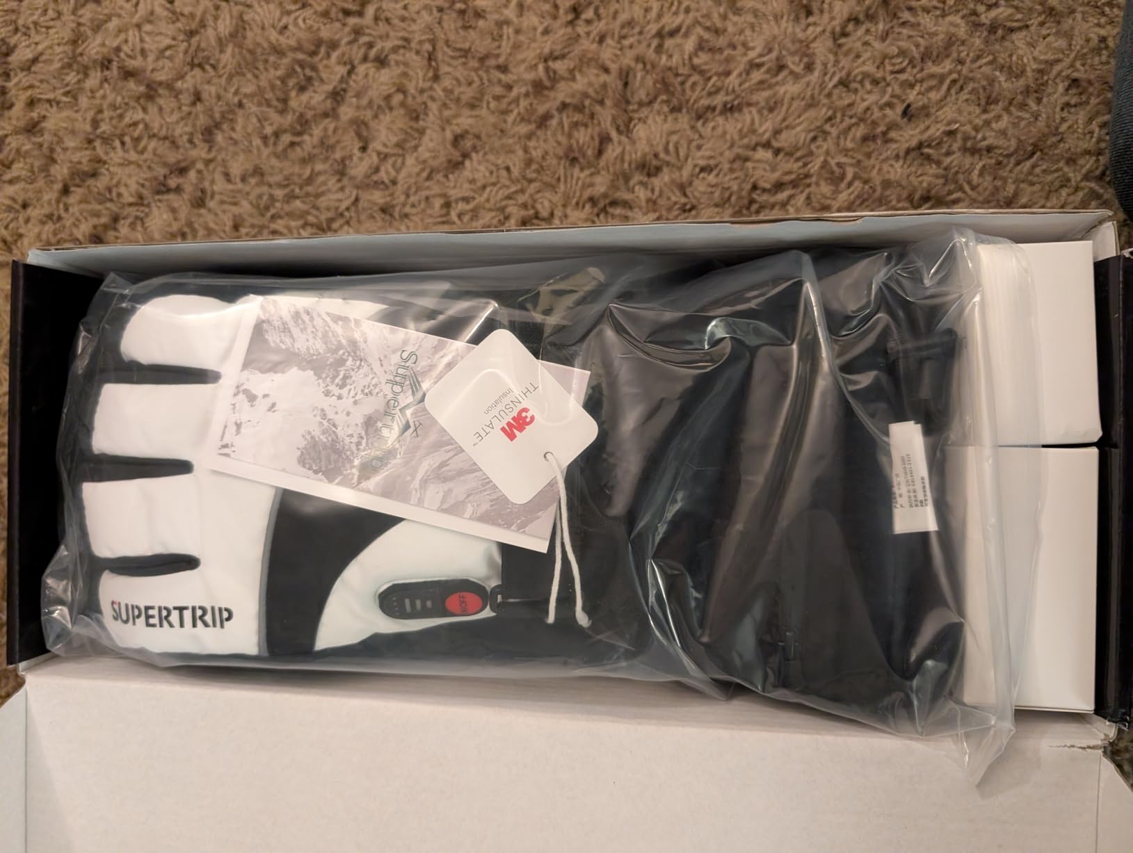 Supertrip Heated Gloves for Men Women, Rechargeable 7.4V 3000mAh Battery 22.2WH Heated Ski Gloves, 3M Thinsulate Waterproof Touchscreen Electric Heating Gloves - Skiing Motorcycle Hunting Outdoor Work customer photo 2