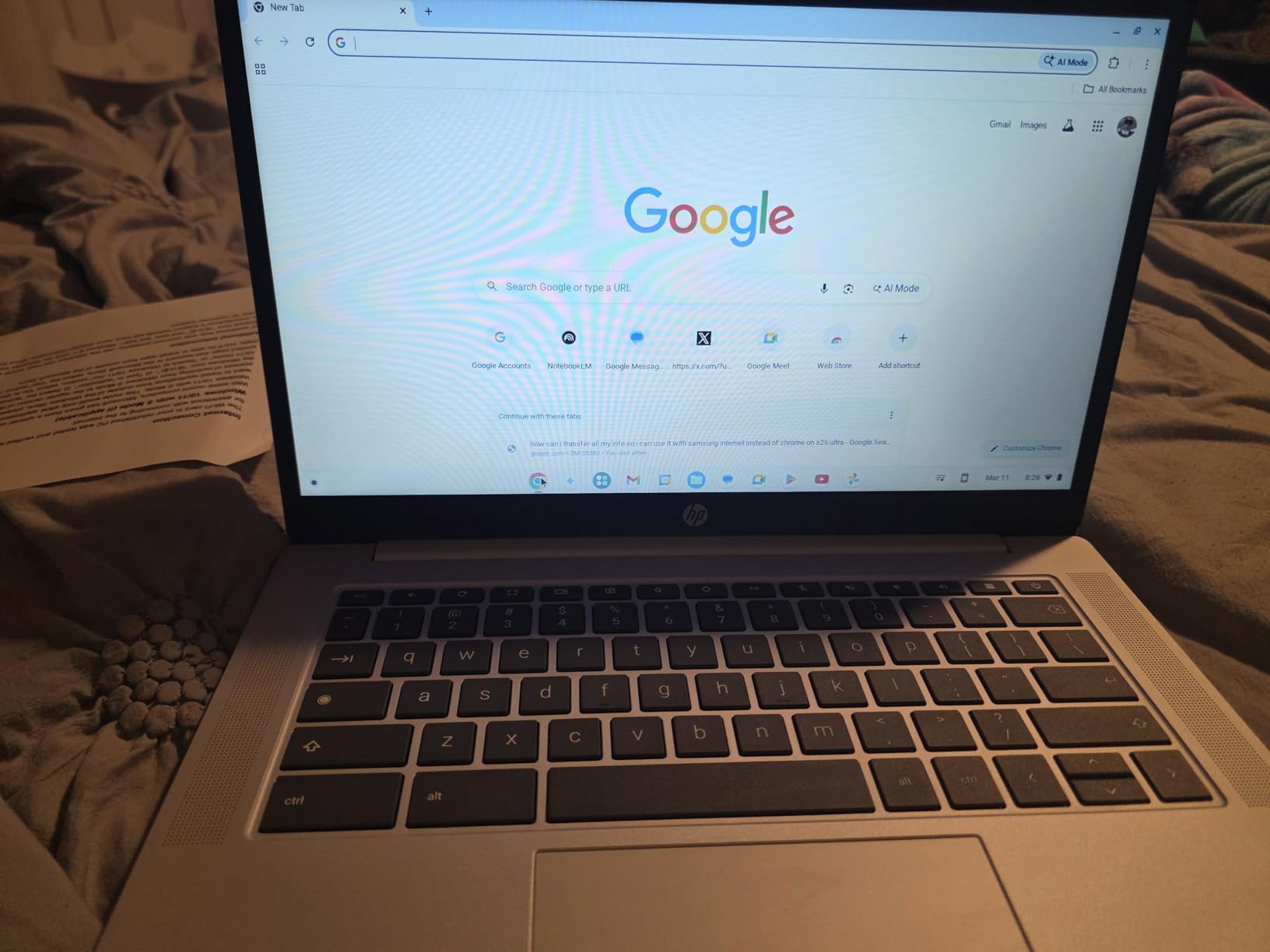 HP 2026 Lightweight Portable Chromebook, 14'' HD IPS Display, Intel Quad-Core N Processor Up to 3.70GHz, 4GB DDR5, 128GB SSD Storage, Chrome OS (Renewed) customer photo 1