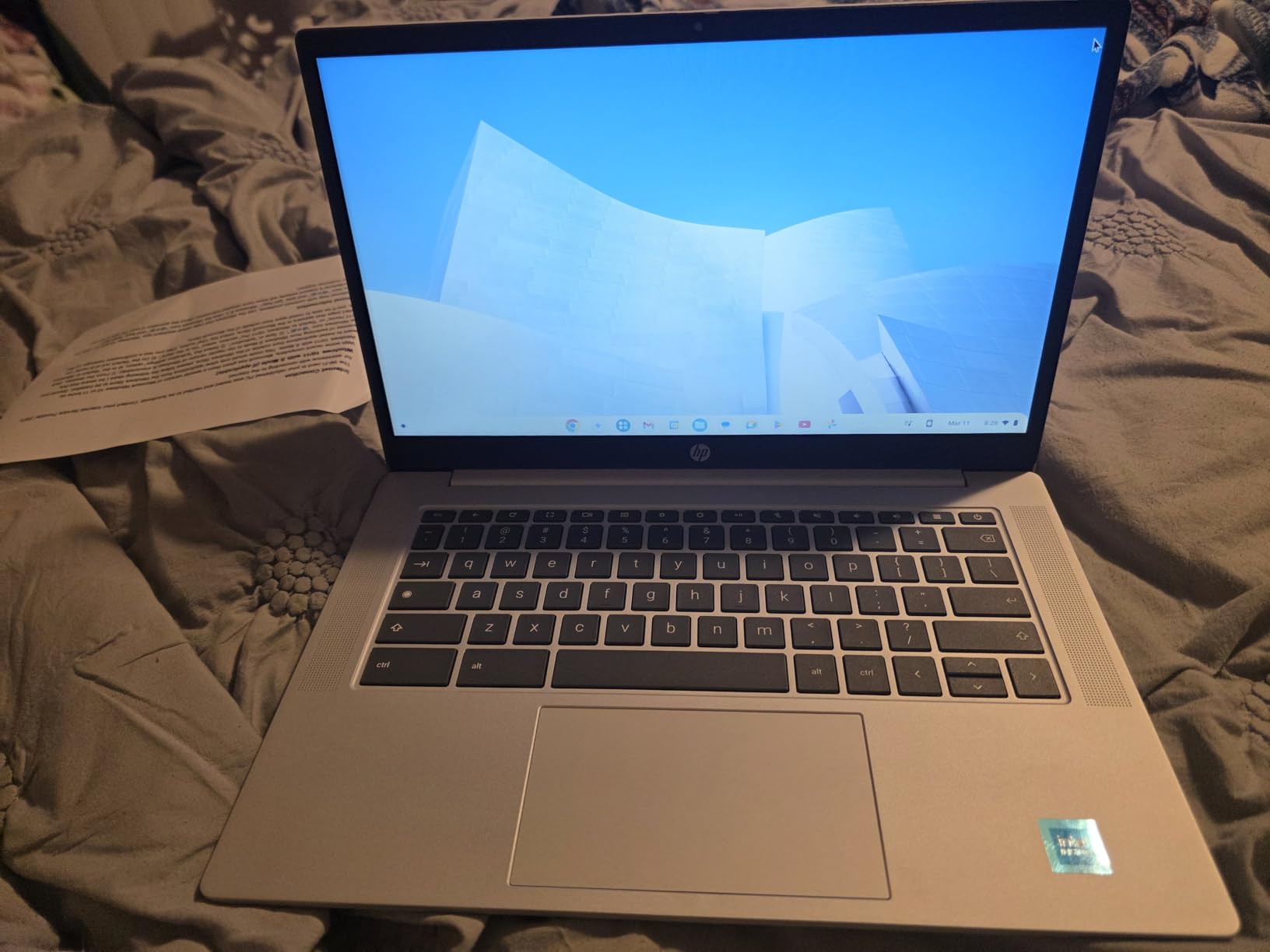 HP 2026 Lightweight Portable Chromebook, 14'' HD IPS Display, Intel Quad-Core N Processor Up to 3.70GHz, 4GB DDR5, 128GB SSD Storage, Chrome OS (Renewed) customer photo 2