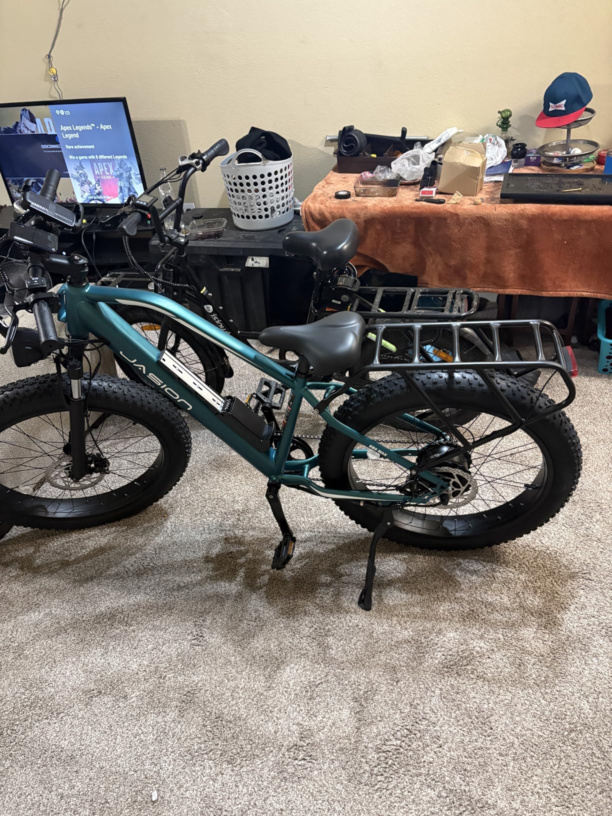 Jasion EB5 MAX Electric Bike for Adults with 2000W Peak Motor, 48V 15Ah (720Wh) Battery Electric Mountain Bike, 26'' x 4'' Fat Tire Ebike, 28+MPH Speed, Cruise Control, with Fenders, Rear Rack customer photo 1