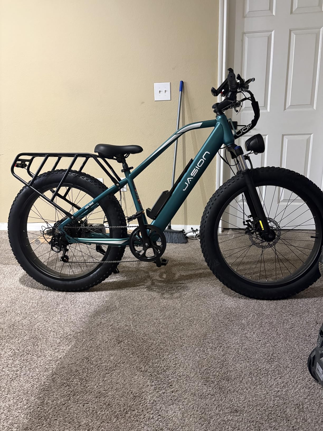 Jasion EB5 MAX Electric Bike for Adults with 2000W Peak Motor, 48V 15Ah (720Wh) Battery Electric Mountain Bike, 26'' x 4'' Fat Tire Ebike, 28+MPH Speed, Cruise Control, with Fenders, Rear Rack customer photo 2