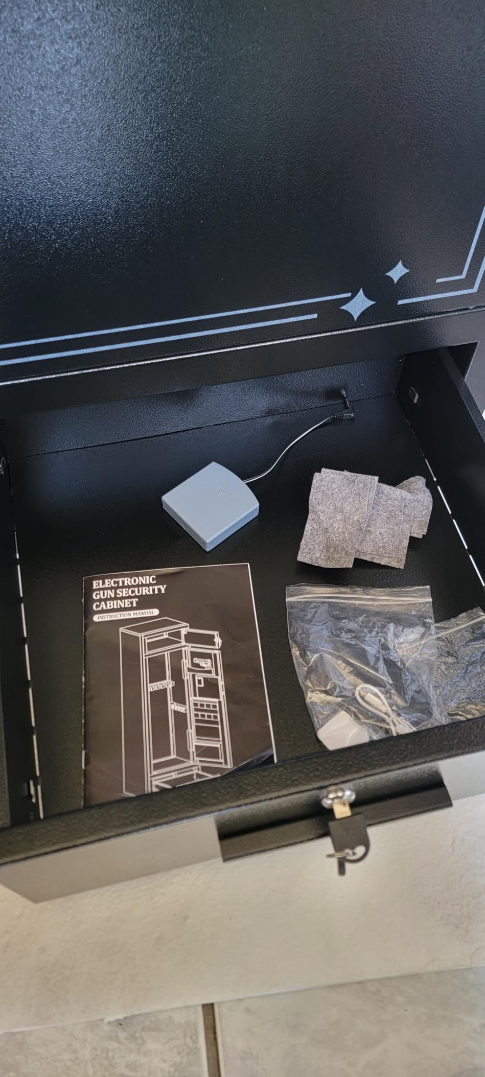 25 Biometric Gun Safe for Rifles and Pistols, Large Gun Cabinet for Home Rifle, Quick Access Gun Safe with Fingerprint customer photo 1