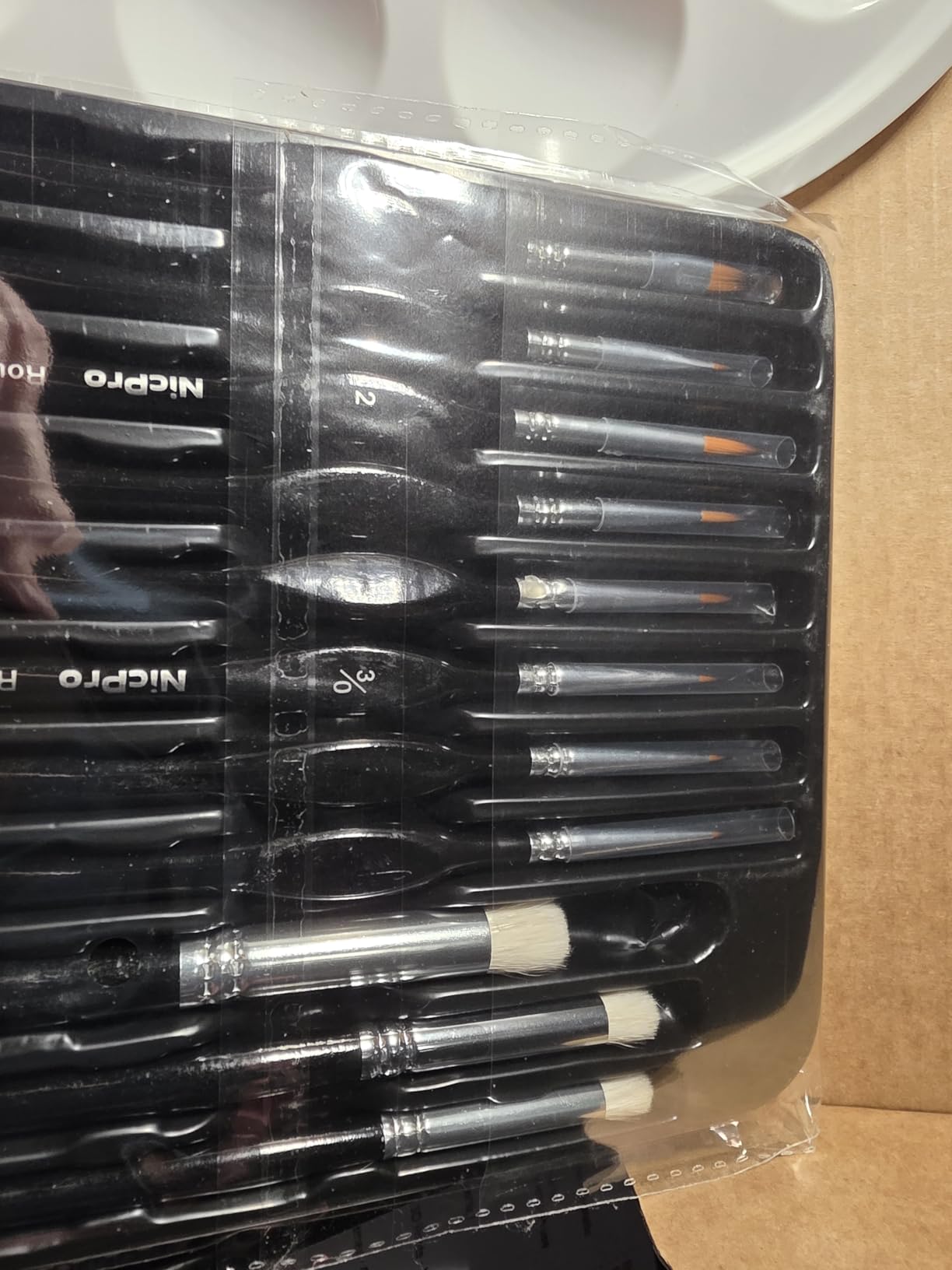 Nicpro All-In-One Miniature Painting Kit, Starter Paint Set with 18 Colors Model Paint & Thinner(20ml), Palette, 11 Detail Paint Brushes Drybrush, Miniature Paint Set for Models, Scale Figures, Crafts customer photo 1