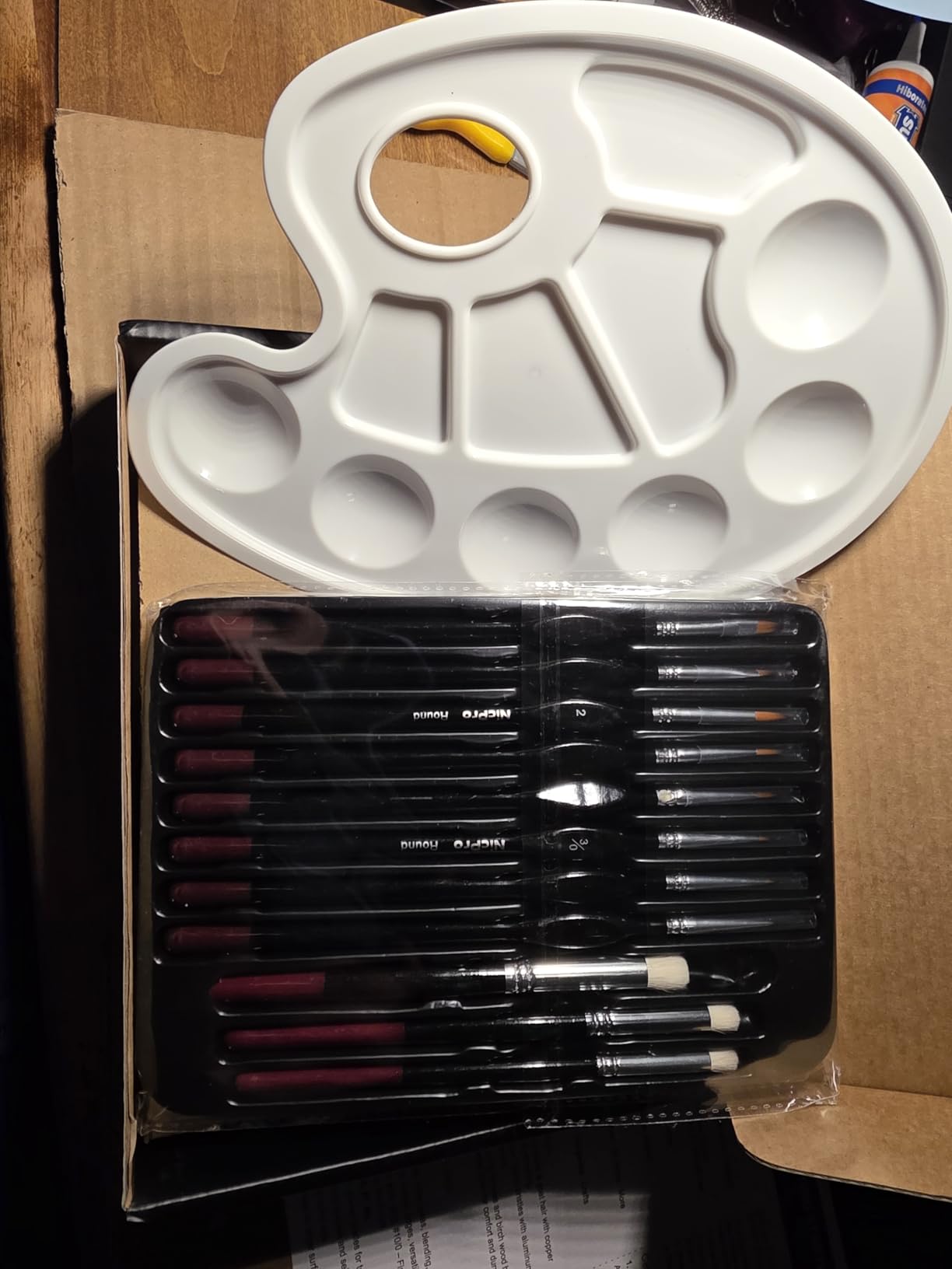 Nicpro All-In-One Miniature Painting Kit, Starter Paint Set with 18 Colors Model Paint & Thinner(20ml), Palette, 11 Detail Paint Brushes Drybrush, Miniature Paint Set for Models, Scale Figures, Crafts customer photo 2