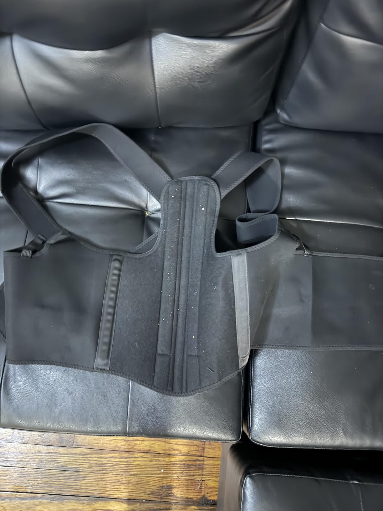 Back Brace Posture Corrector for Men & Women, Upgraded Full Back Support with Adjustable Shoulder Straightener and Waist Support Straps, Breathable Back Brace for Office Work, Long Sitting & Daily Wear, Comfortable Posture Support for Upper & Lower Back Medium customer photo 1