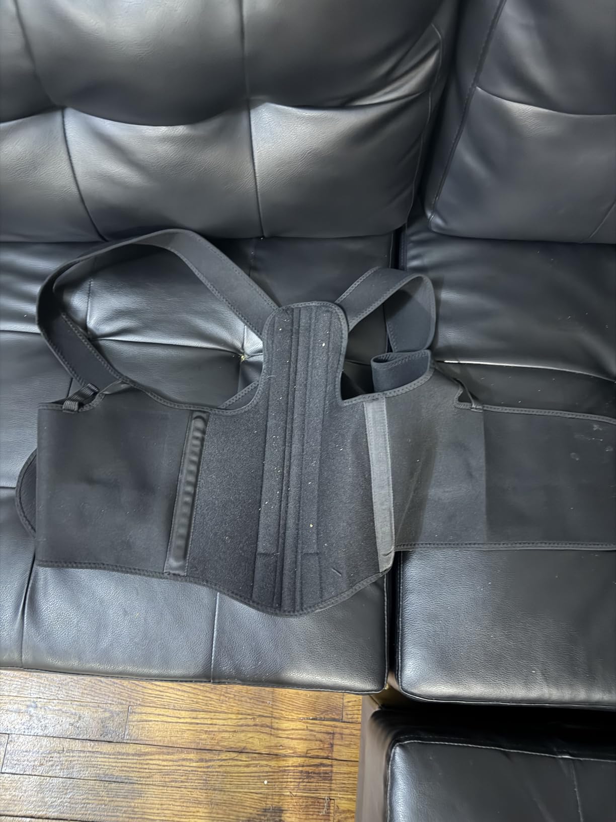 Back Brace Posture Corrector for Men & Women, Upgraded Full Back Support with Adjustable Shoulder Straightener and Waist Support Straps, Breathable Back Brace for Office Work, Long Sitting & Daily Wear, Comfortable Posture Support for Upper & Lower Back Medium customer photo 2