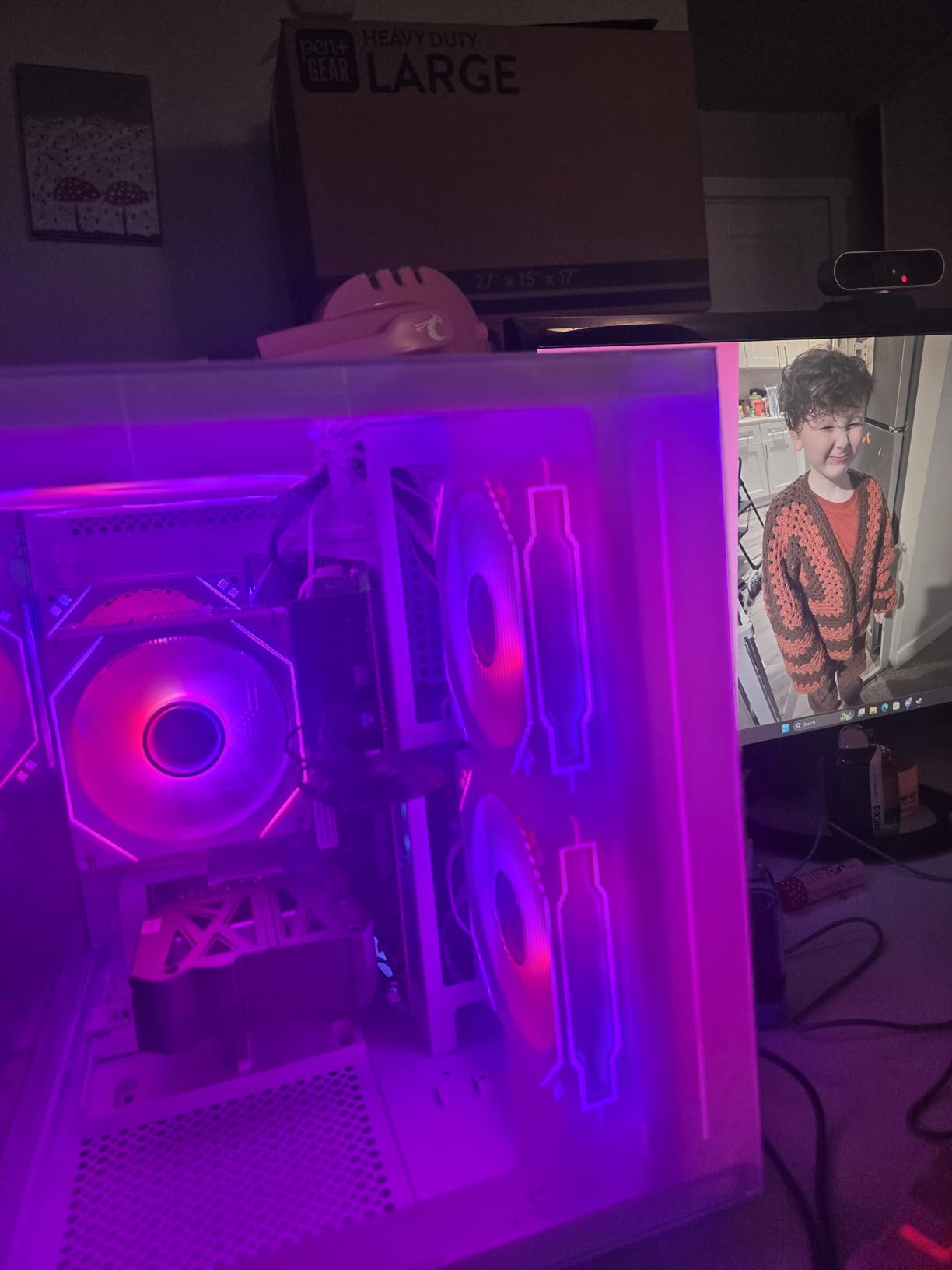 Desktop Computer, Core i5, Gaming PC GeForce RTX 3050 6G, 32G DDR4 RAM, 1TB NVME SSD, Prebuilt Tower Computer for Gaming Home Business (White) customer photo 1