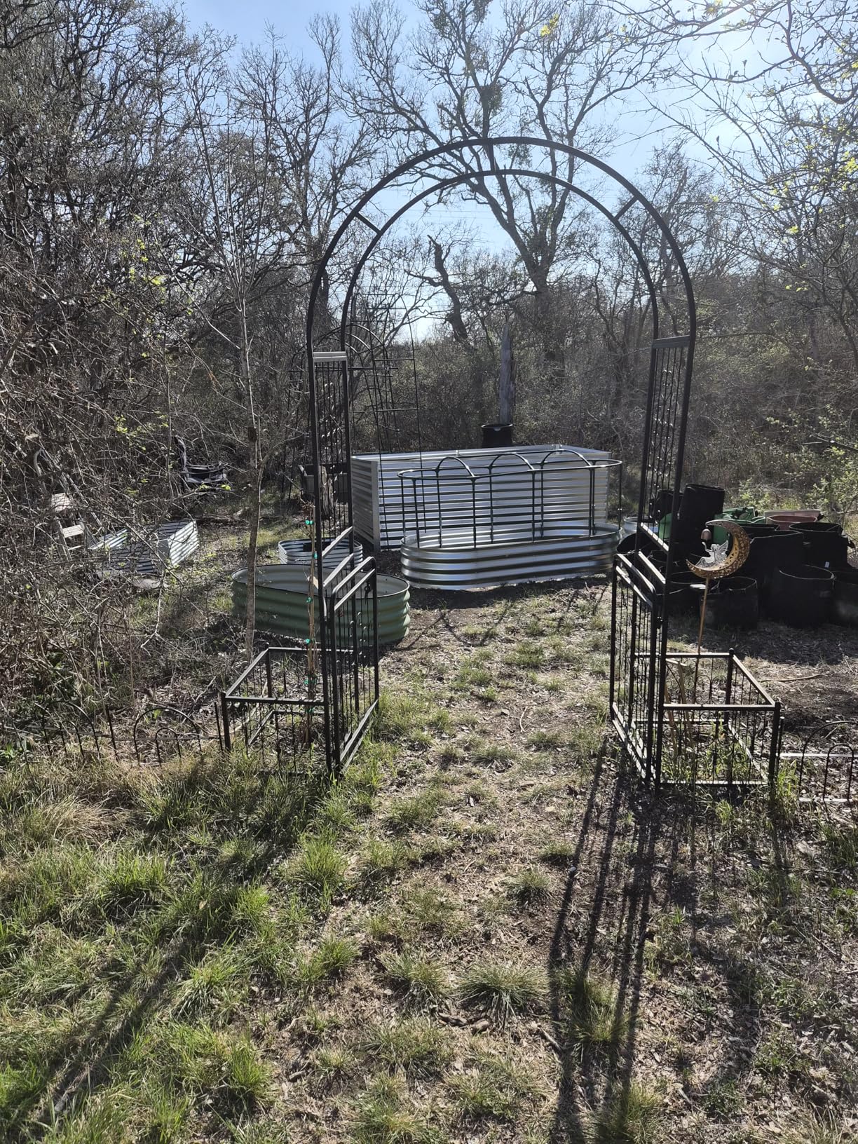 8x4x3 ft Tall Galvanized Raised Garden Bed with Self-Watering System, Elevated Planter Boxes Outdoor with Mesh Cover, Rectangular Deep Raised Beds for Gardening,Vegetables,Flower, Backyard, Patio customer photo 2