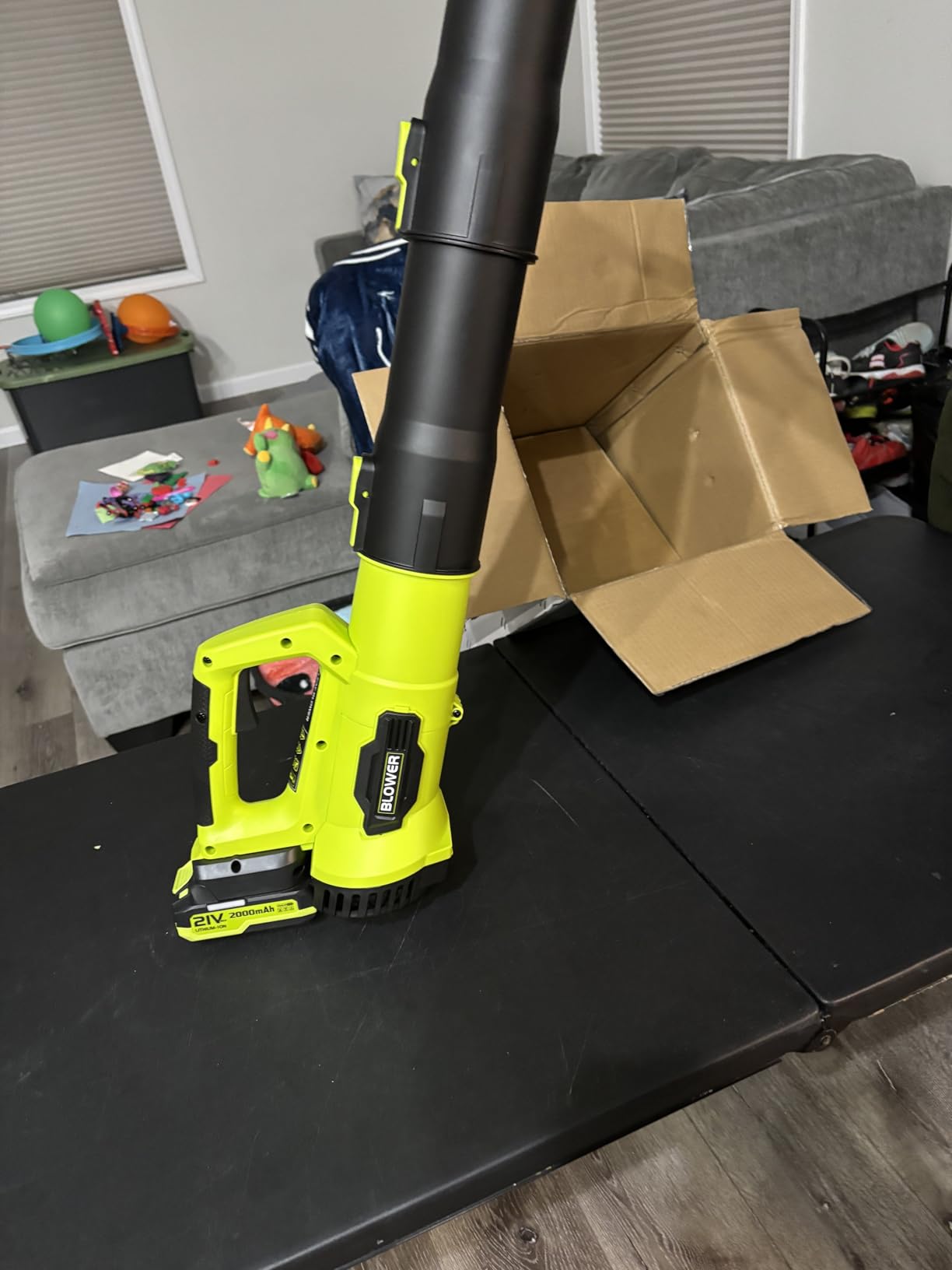 LEAPUL Leaf Blower Cordless, 21V Electric Leaf Blower with 2x2.0Ah Batteries & 1 Fast Charger, Lightweight Battery Powered Blower for Lawn Care, Patio Cleaning customer photo 1