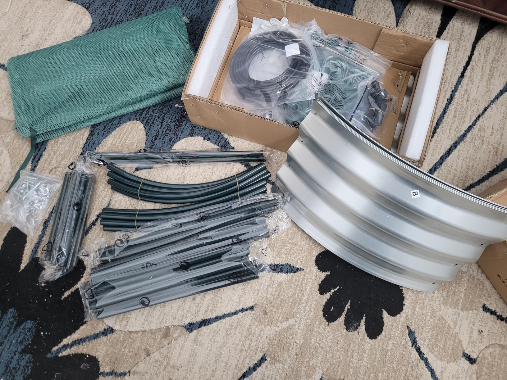 Raised Garden Bed with Self-Watering System, 6x3x1 ft Elevated Planter Boxes Outdoor with Mesh Cover, Oval Galvanized Raised Beds for Gardening,Vegetables,Flowers, Backyard, Patio customer photo 1