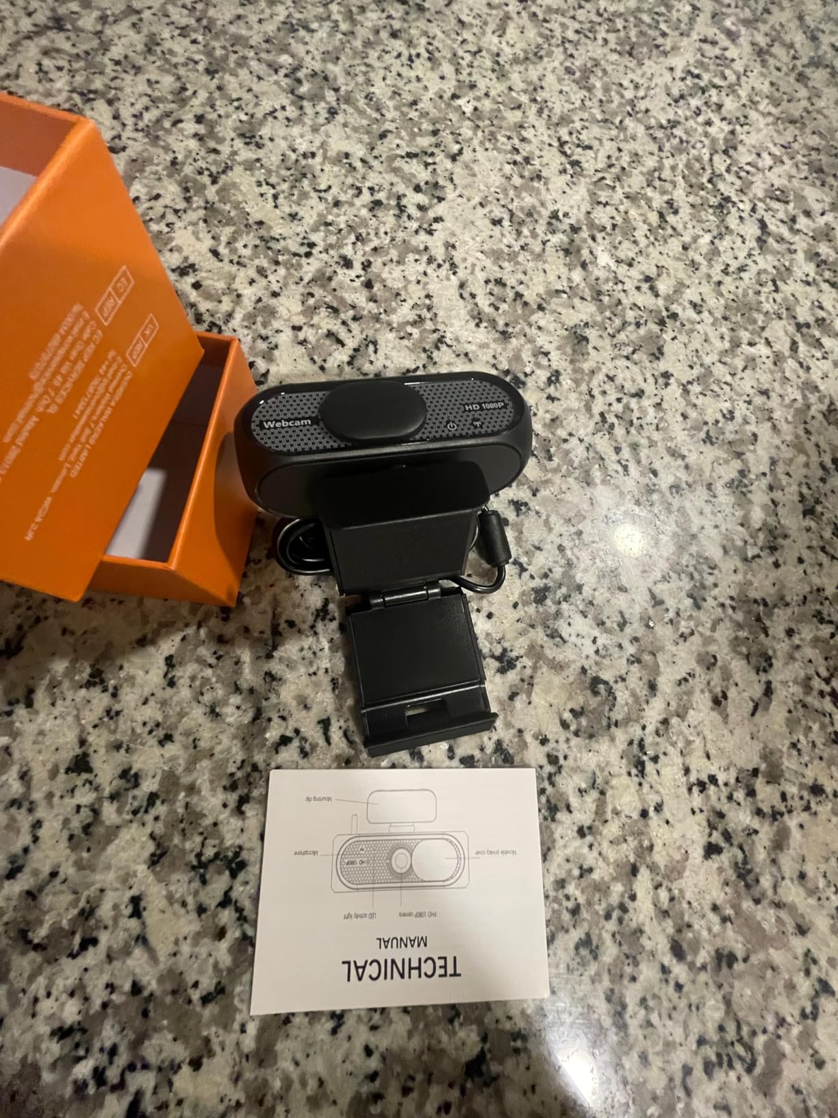 1080P HD Webcam with Microphone, Noise Cancellation, Privacy Cover, Wide-Angle Lens, Auto Light Correction, Plug & Play USB Webcam for Laptop, Desktop, PC, Mac, Zoom, Skype, Streaming (Black) customer photo 2