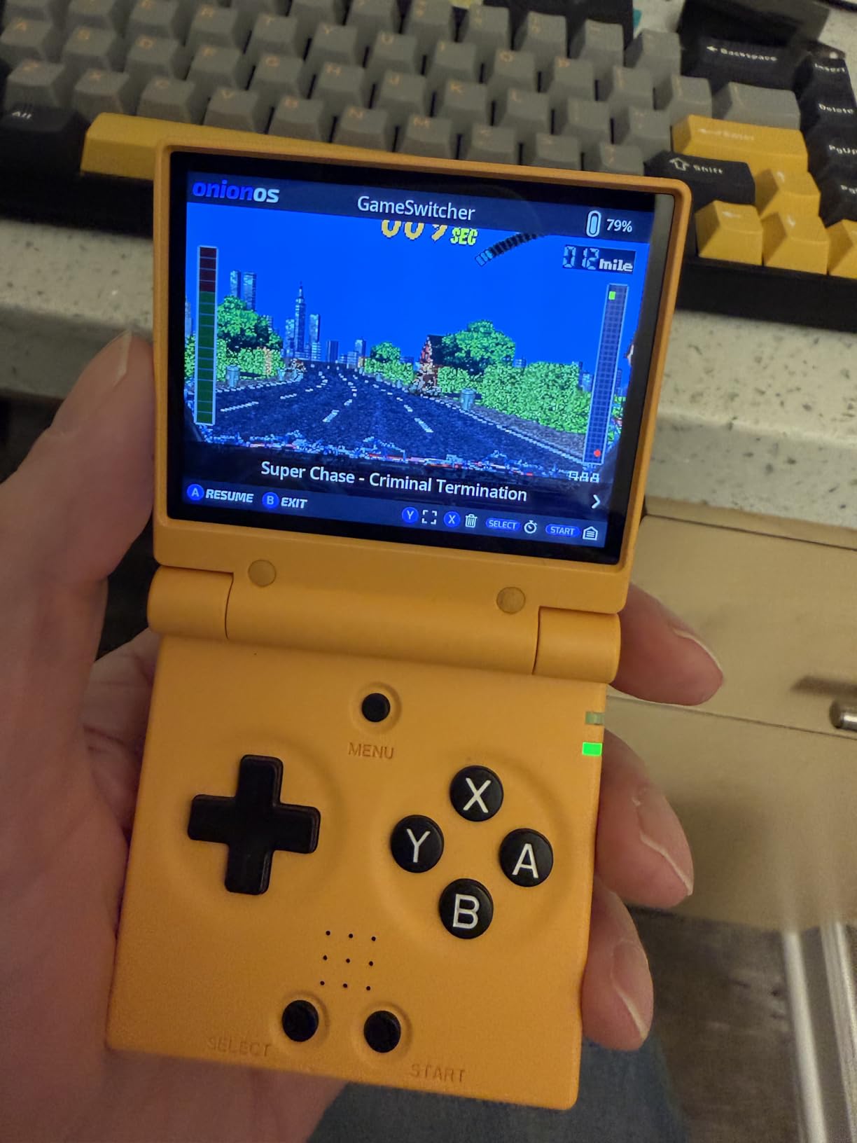 Miyoo Mini Flip Handheld Game Console 2.8-inch 750*560 IPS Screen 2500mAh Miyoo-mini Flip Clamshell Retro Games Consoles OnionOS-64GB White customer photo 2