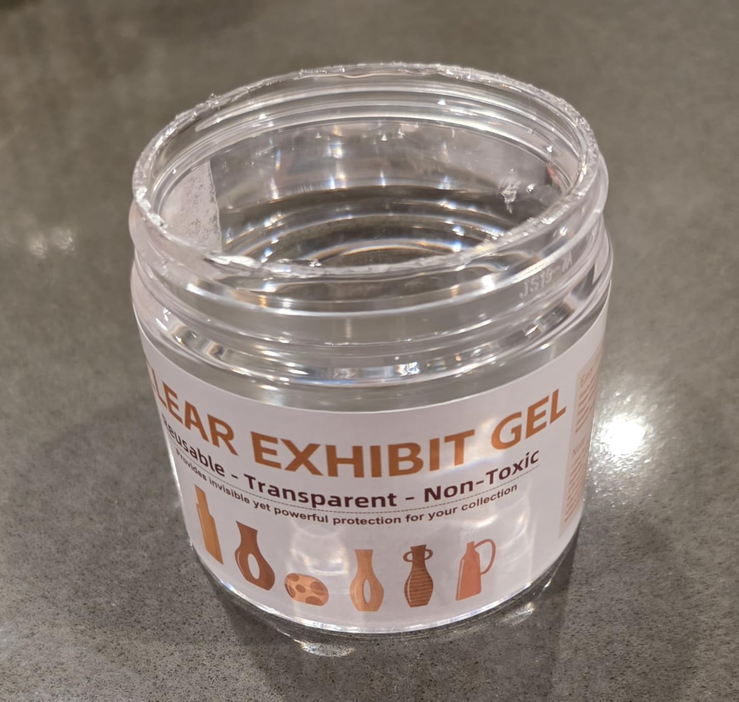 6.5 oz Clear Exhibit Gel for Museum - Removable Clear Museum Putty Wax, Reusable & No Residue Earthquake Putty to Display Your Treasures, Protect Fragile items and Collections from Vibration & Falling customer photo 1