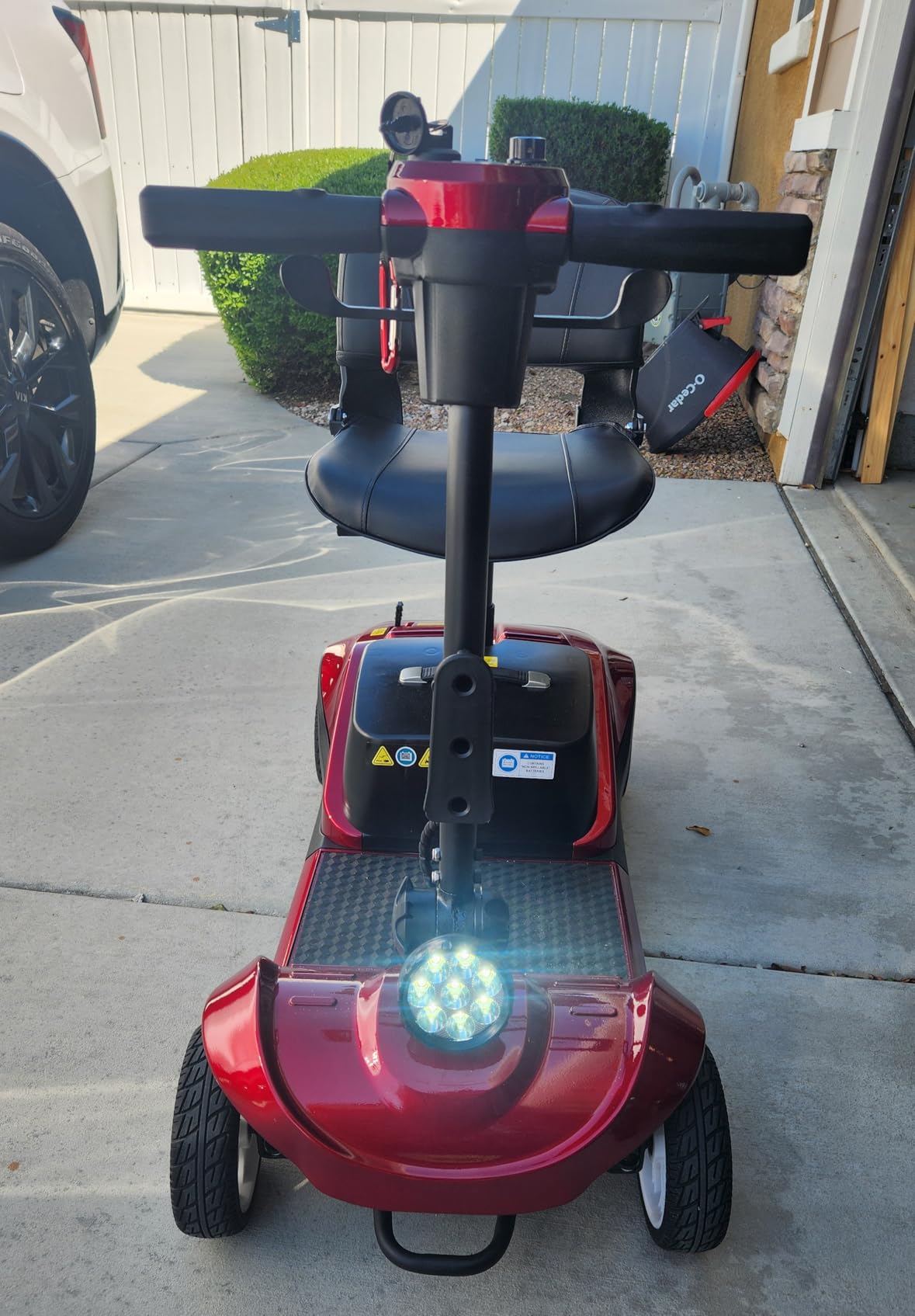 Mobility Scooter for Adults, 30Miles 4 Wheels Mobility Scooter with LCD Display, 350LBS Capacity & Lithium Battery, Airline Approved, 38LBS Motorized Mobility Scooter for Seniors, Silver customer photo 1