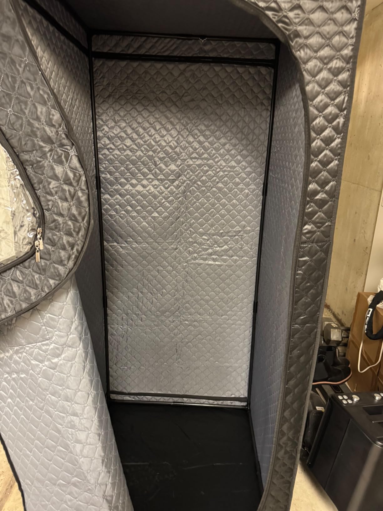 MIXC Upgraded Low EMF Infrared Sauna Box - Ideal for Relaxation & Detoxification | Includes Folding Chair customer photo 2