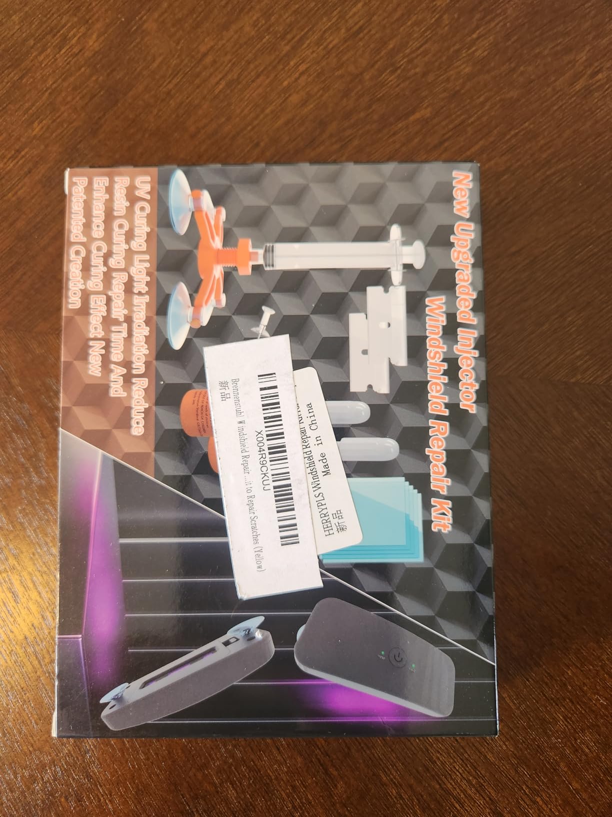 Brennenstuhl Windshield Repair Kit for Chips and Cracks, Rock Chip Repair Kit Windshield, for All Car Windshield Crack Repair Kit to Repair Scratches, with Curing and Pressurizing Device customer photo 2