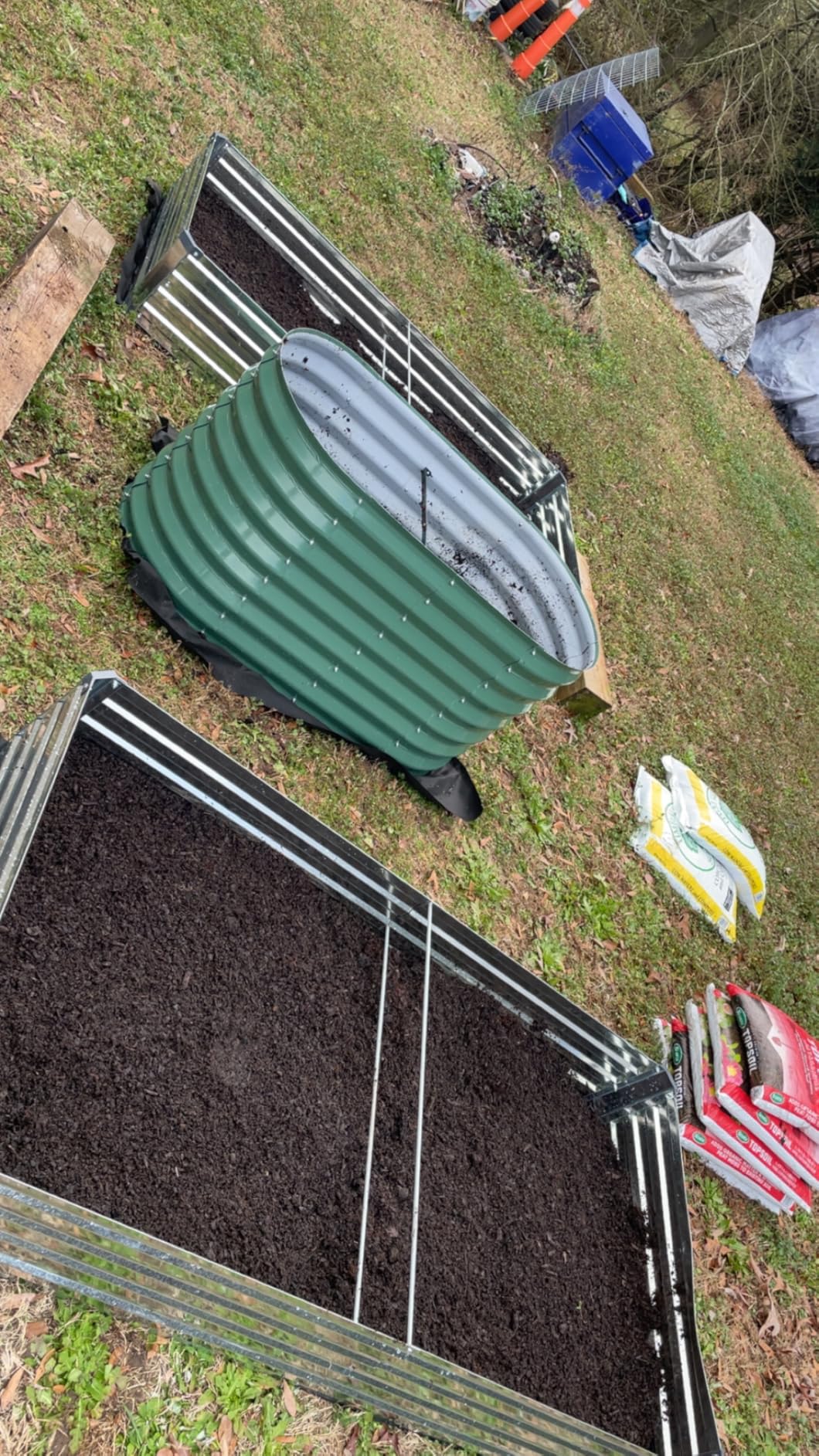 Garvee 2 Pack Galvanized Raised Garden Beds - 8x4x2ft Planter Box for Vegetables, Flowers, Rust-Resistant Garden Box, Easy Assembly Raised Beds, Durable Planters for Outdoor Plants, Beige customer photo 2