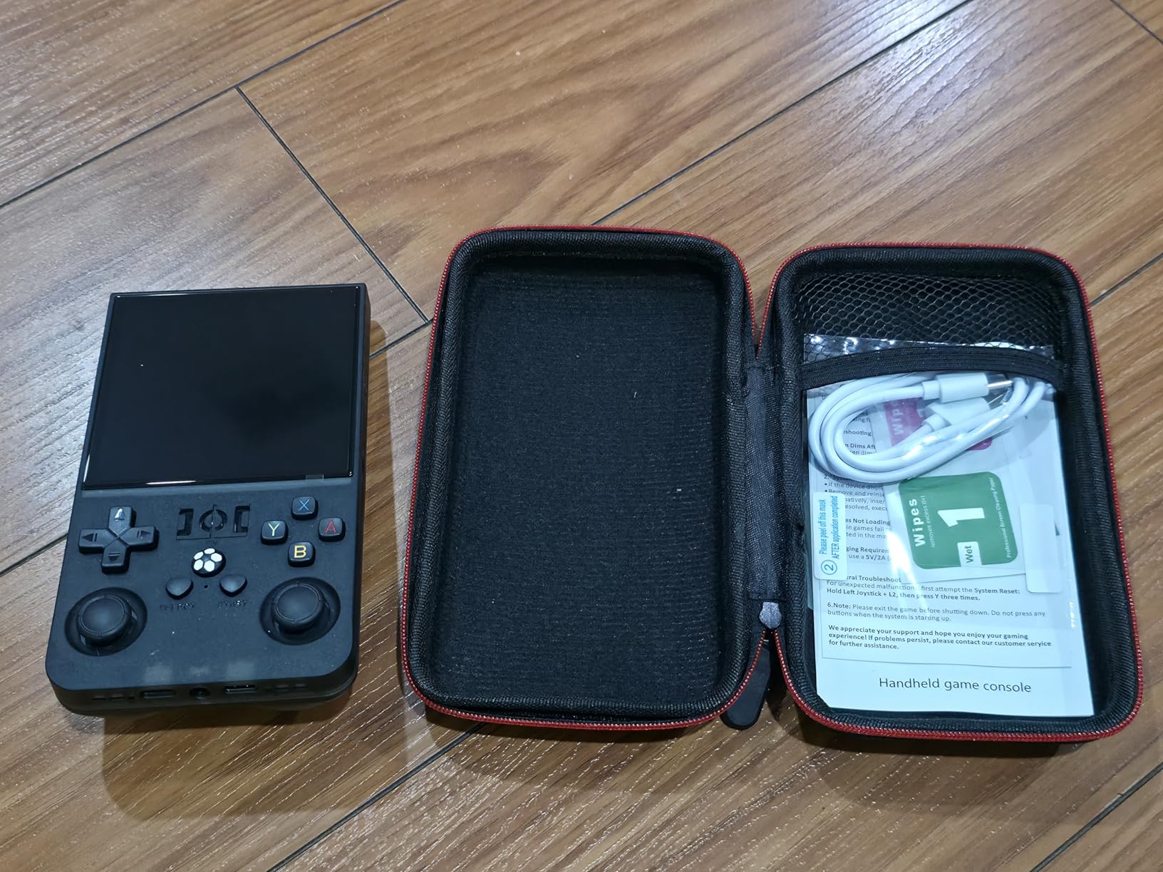 R36MAX Retro Handheld Game Console, 4.0 Inch 720x720 IPS Screen, 64GB Built-in 18,000+ Classic Game, Portable Hand Held Open Source Linux System, 4000mAh Battery Retro Gaming Console(Gray 64GB) customer photo 2