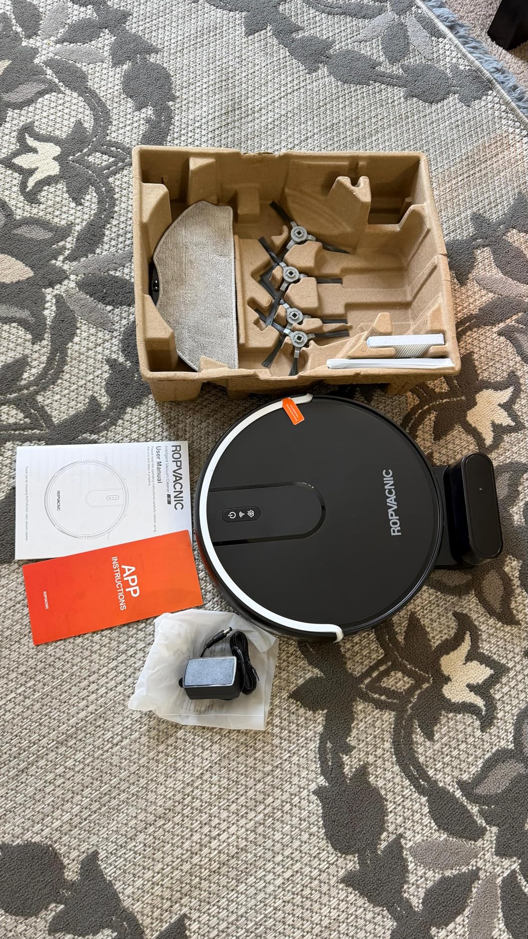 ROPVACNIC Robot Vacuum Cleaner Robot Vacuum and Mop Combo with 5200Pa Suction, Personalized Cleaning Adjustments, Self-Charging Robotic Vacuum Cleaner, Advanced Obstacle Avoidance customer photo 2