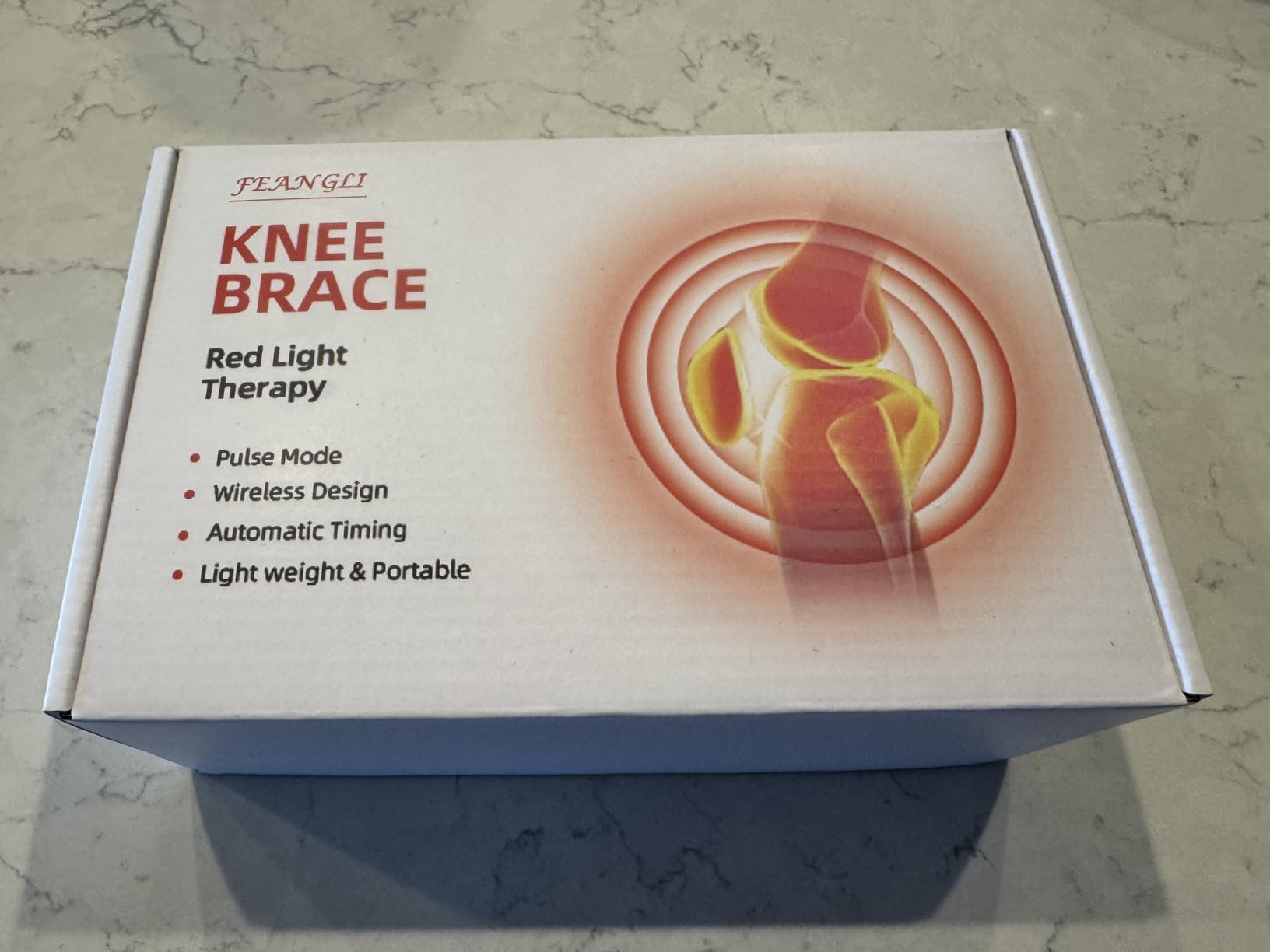 Red Light Therapy for Knee, Heated Knee Brace for Pain Relief, Cordless Infrared Light Therapy Knee Wrap, Infrared Red for Body/Joint/Shoulder/Elbow, Gifts for Women Men customer photo 1