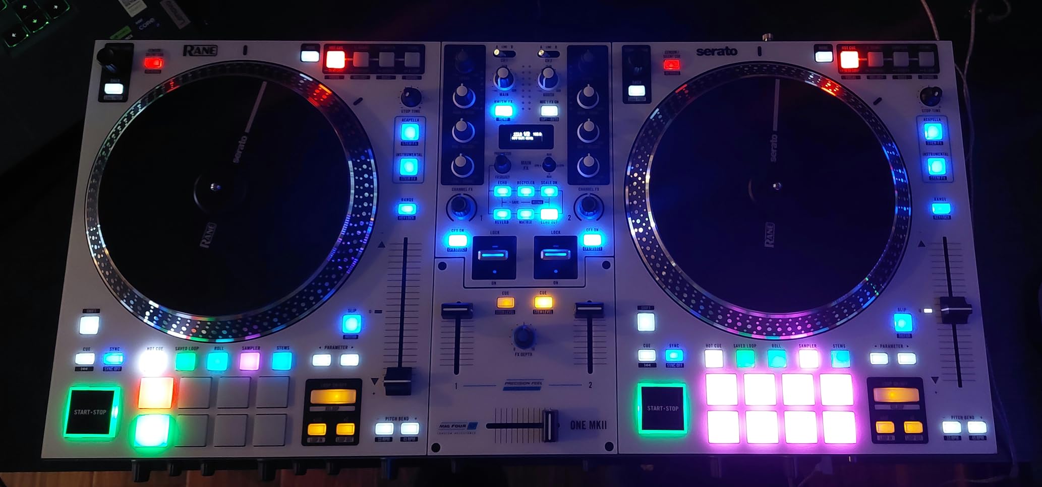 RANE SYSTEM ONE All-in-One Standalone Motorized DJ Controller with Engine DJ OS, Seamless Mixing on 2 Decks, Stems FX, Serato DJ Pro, XLR Outputs customer photo 2