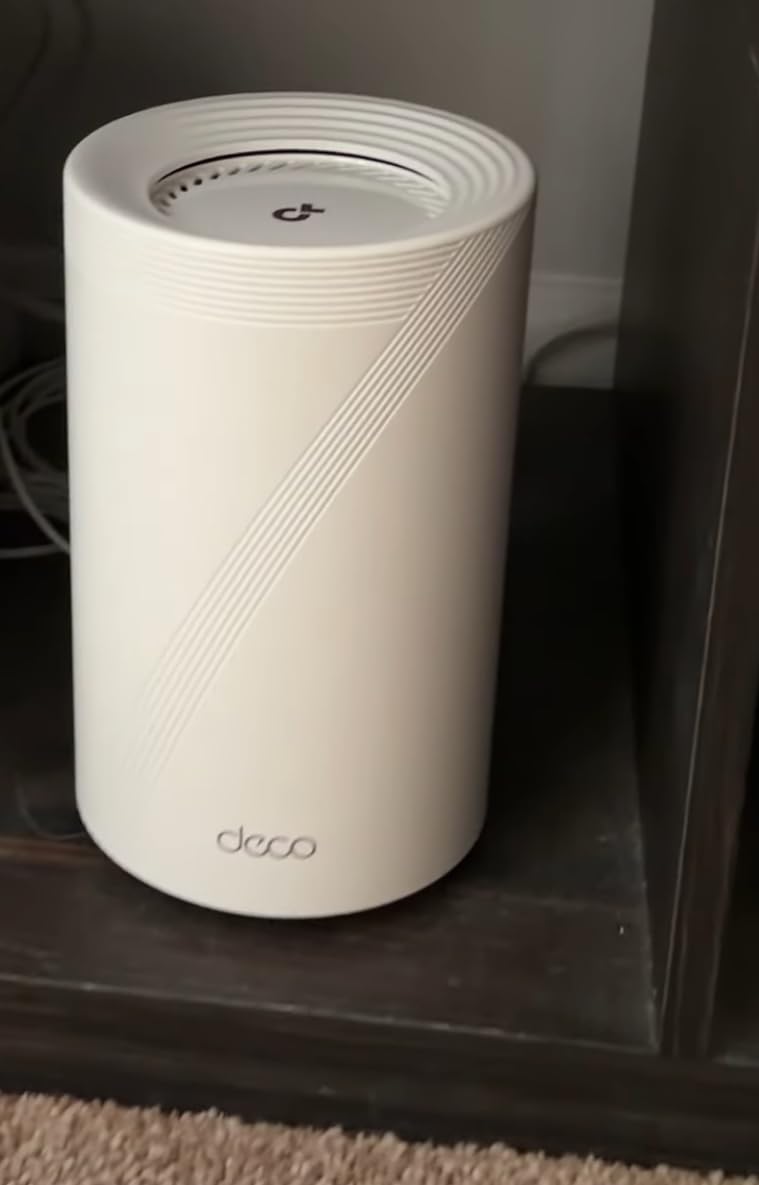 TP-Link Deco 7 Pro BE17000 Tri-Band Wi-Fi 7 Whole Home Mesh System | 9-Stream 17Gbps | 10G RJ45/SFP+ Combo | Multi-Gig Wired Backhaul | Up to 6,300 Sq.ft | HomeShield, MLO, 320 MHz (Deco BE77 2-Pack) customer photo 1