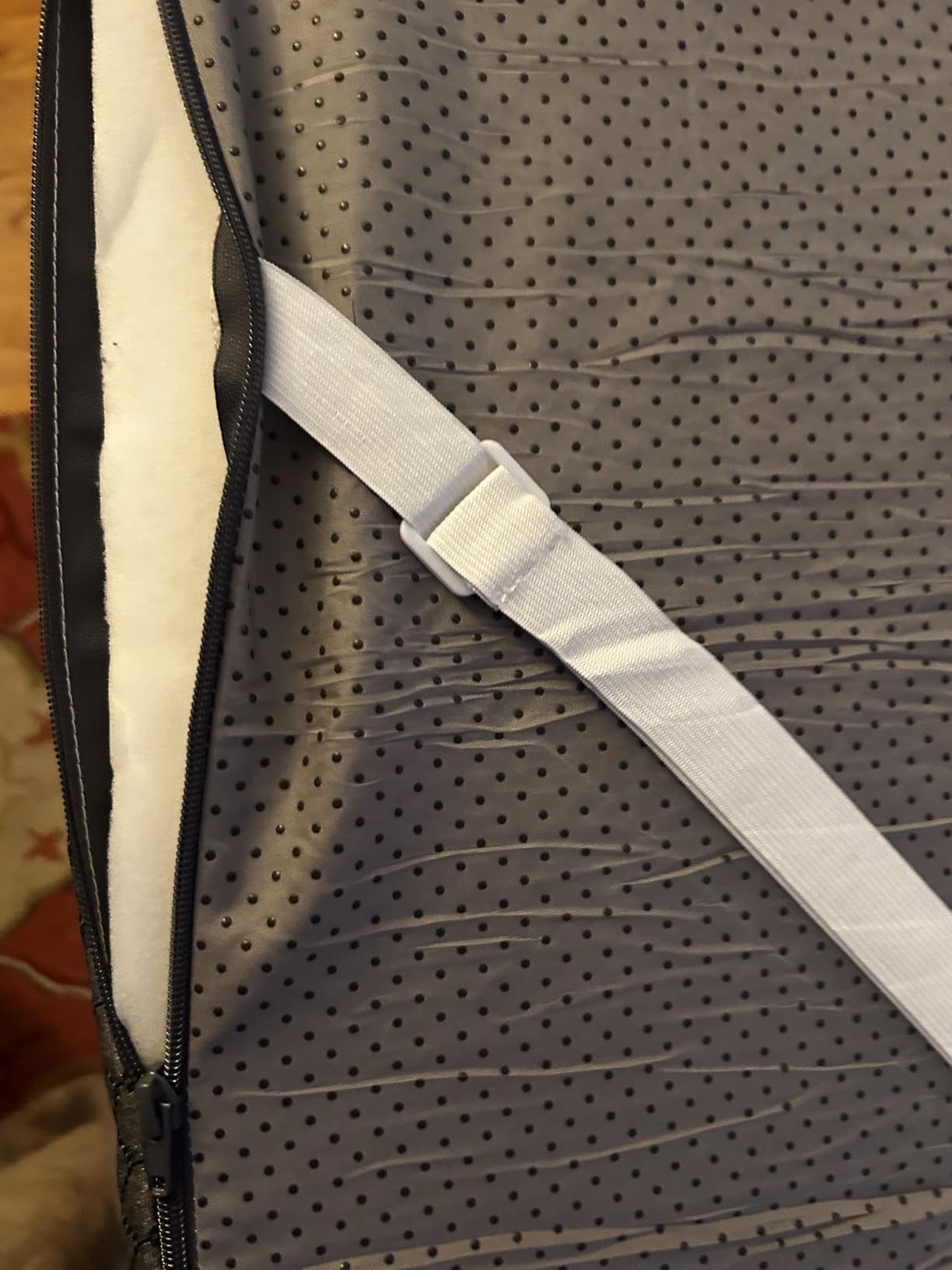 3 Inch Gel Memory Foam Mattress Topper Queen, High Density Ventilated Bed Topper for Back Pain Relief, Breathable Cover with Non-Slip Straps, CertiPUR-US customer photo 1