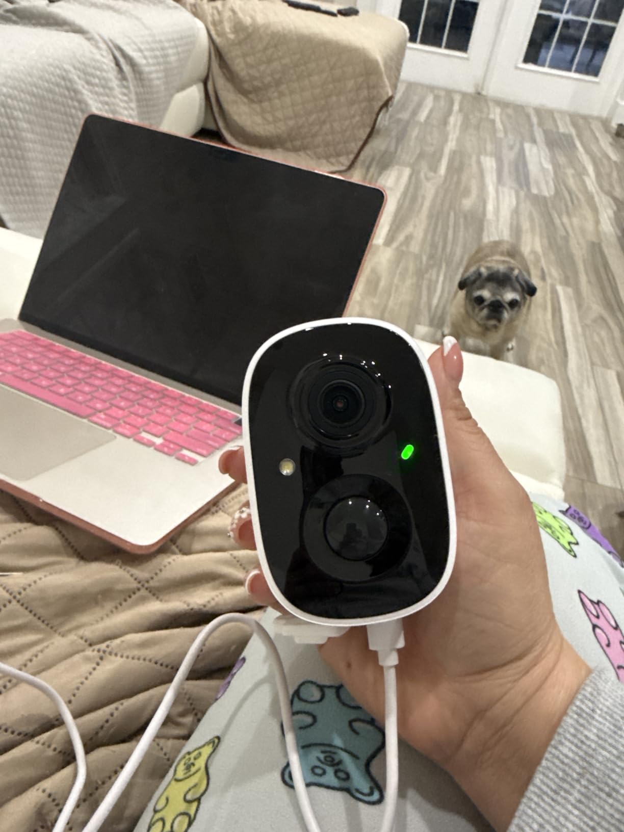 GMK Security Cameras Wireless Outdoor 4 Pack, 2K Battery Powered Cameras for Home Security, Color Night Vision, Motion Detection, 2-Way Talk, IP65 Waterproof, Remote Access, Cloud/SD Storage customer photo 1