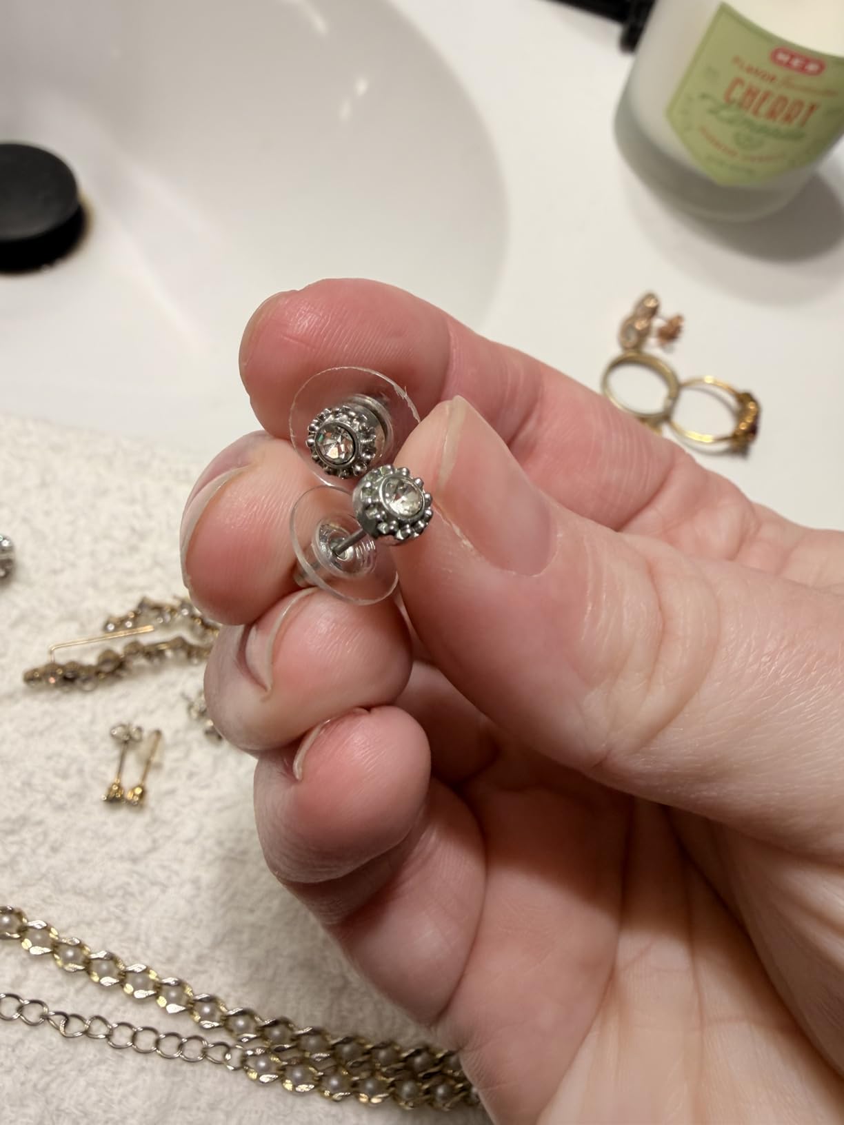 Ultrasonic Jewelry Cleaner Machine: 48KHz Ultra Sonic Cleaner for Jewelry,Eyeglass,Rings,Watch Band,Dentures,with Dual Cleaning Modes,350ML 304 Stainless Steel Tank,Gift for Wife,Mom,Daughter customer photo 2