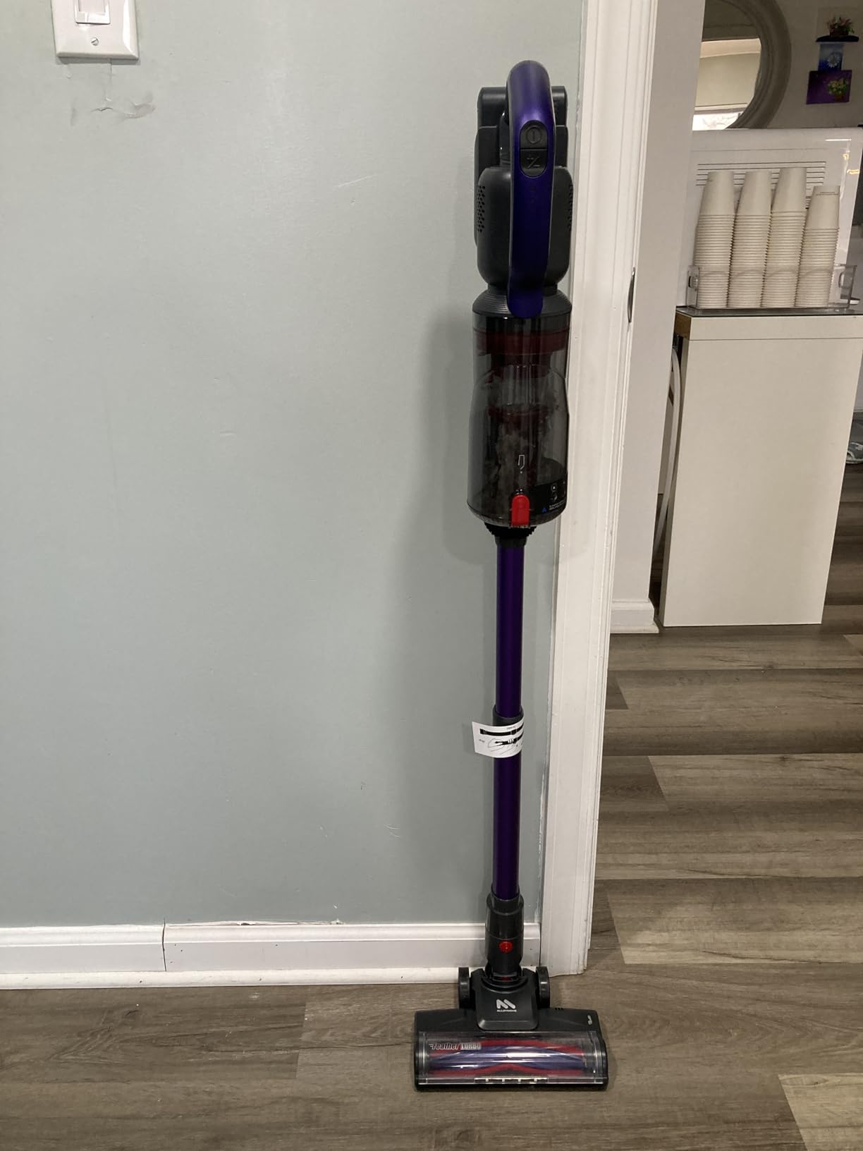 AlloyMove Cordless Vacuum Cleaner 45KPA, Up to 60mins Runtime Lightweight Powerful Suction Vacuum Cleaners for Home, 3 Suction Modes, Rechargeable Stick Vacuum for All Floor/Carpet/Pet Hair/Car, A03 customer photo 1