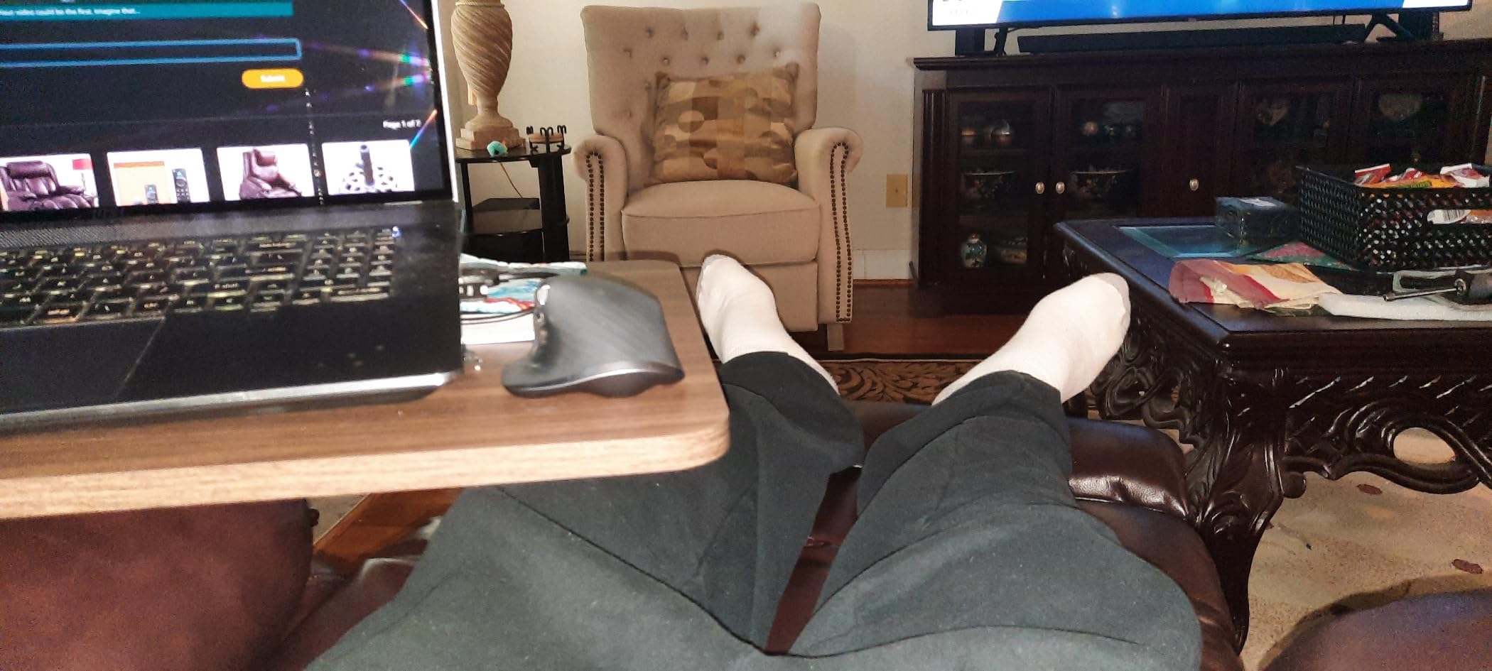 Infinite Position Lay Flat Lift Recliner Chair for Adults, Dual Motor Power Lift Chair for Elderly with Massage & Heating, Extended Footrest, USB Ports, Remote Control & Lumbar Pillow, Leather (Black) customer photo 2