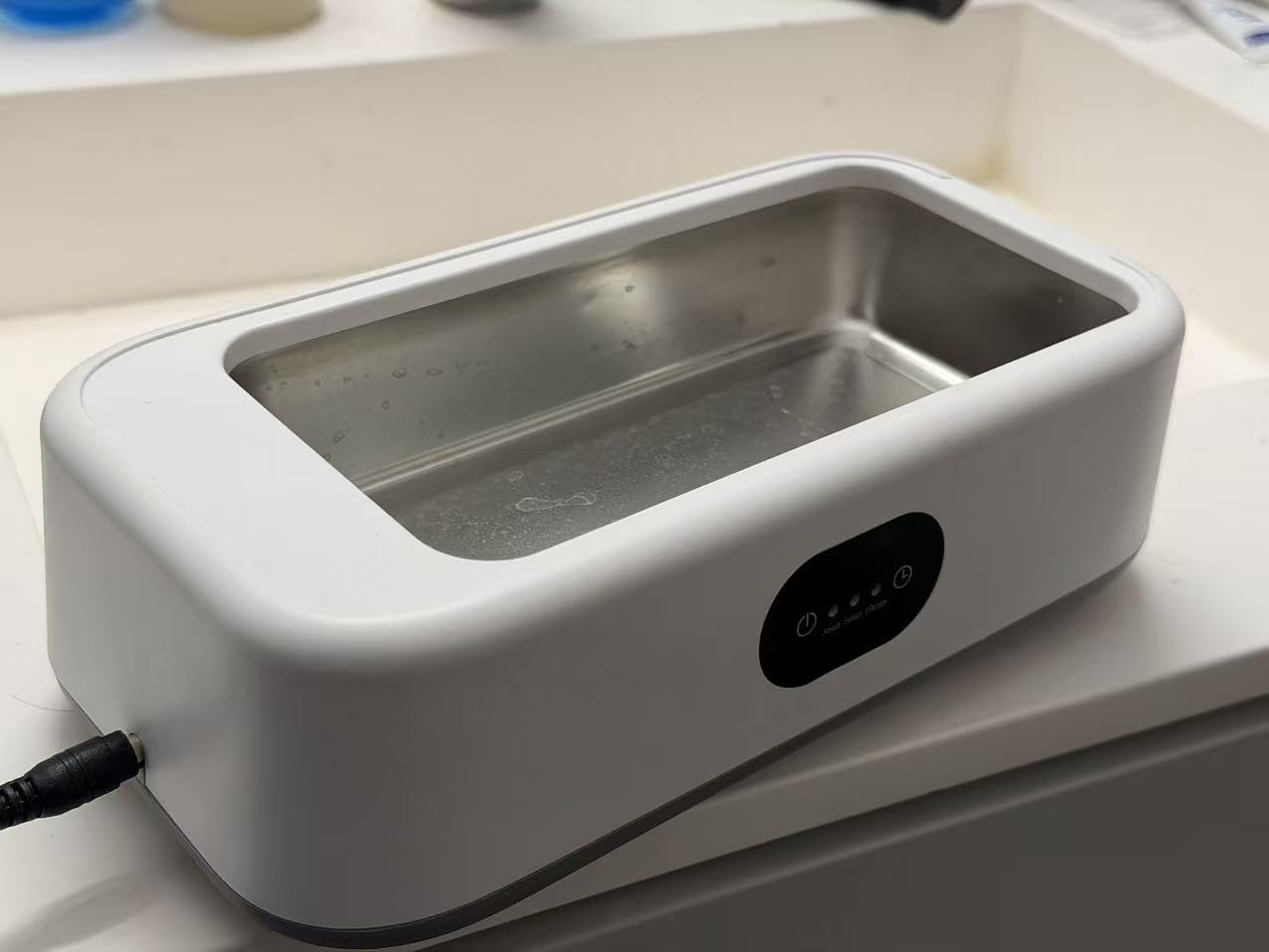 Ultrasonic Jewelry Cleaner, 50KHz Ultrasonic Cleaner Machine, Dual Modes & LED Display, 5 Cleaning Modes, 24W Sonic Cleaner for Jewelry, Eyeglasses, Watches, Rings, Watch Strap,Dentures(Black) customer photo 2