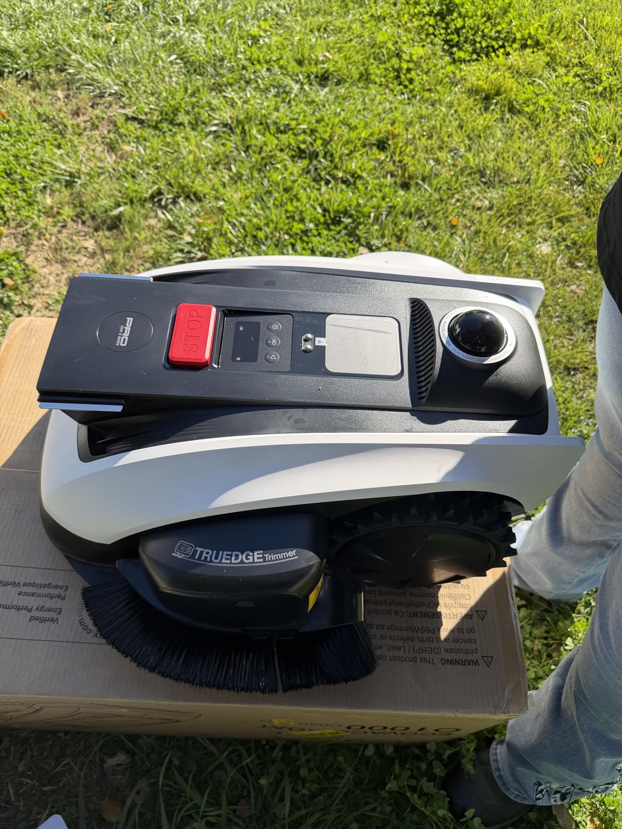 ECOVACS Goat O1000 LiDAR PRO Robotic Lawn Mower with TruEdge Trimmer for 1/4 Acre, Wire-Free LiDAR Navigation, Zero-Edge Cutting, Auto Mapping, AIVI 3D Obstacle Avoidance, 45% Slope customer photo 2