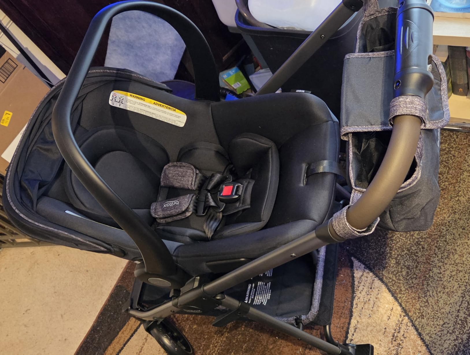 Safety 1st Phases Travel System with Arbor Infant Car Seat, StayTight Base, & Parent Organizer; Car Seat and Stroller Combo with DuoConnect; 6-in-1 Stroller Includes Pramette Mode Raven Black customer photo 1