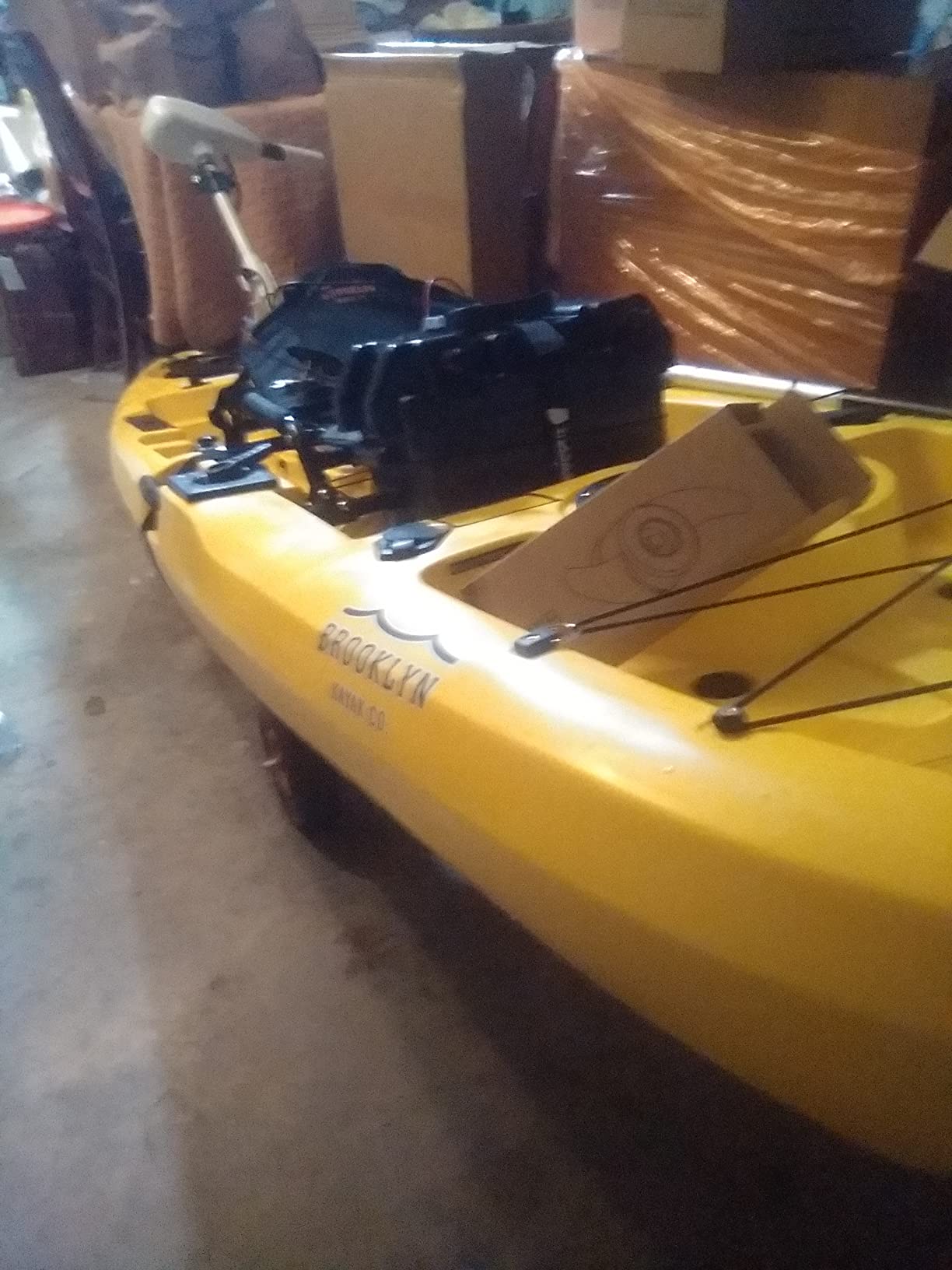 Upgraded Brooklyn 10.5 Pro Pedal Fishing Kayak by BKC - Lightweight 10.5 ft Sit-On-Top with Propeller Drive, Rudder Steering customer photo 2