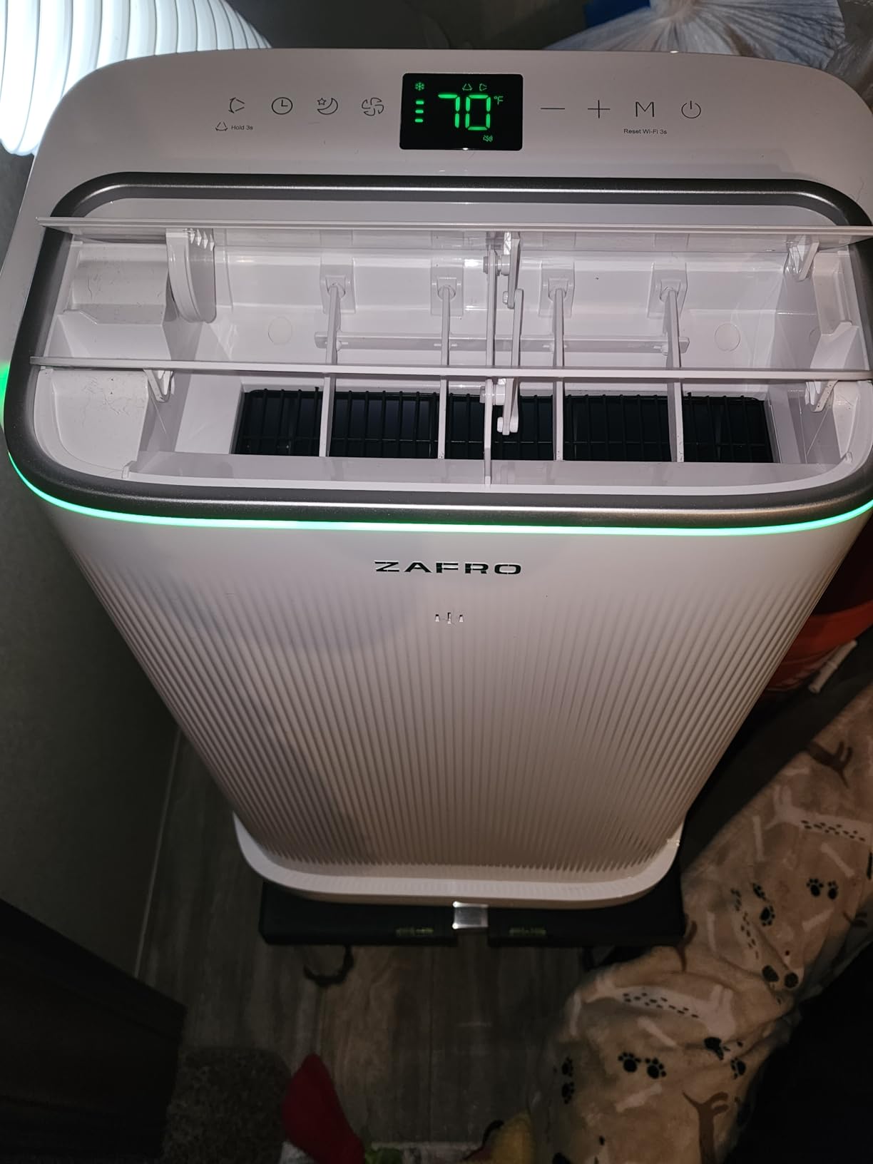 ZAFRO Inverter Portable Air Conditioners, 14000 BTU (10000 BTU SACC) Smart Portable AC Unit with Dual Hose/Ultra Quiet(42dB)/Drainage-free Cooling/24Hrs Timer/APP/Remote for Multi-Scenario Use customer photo 1