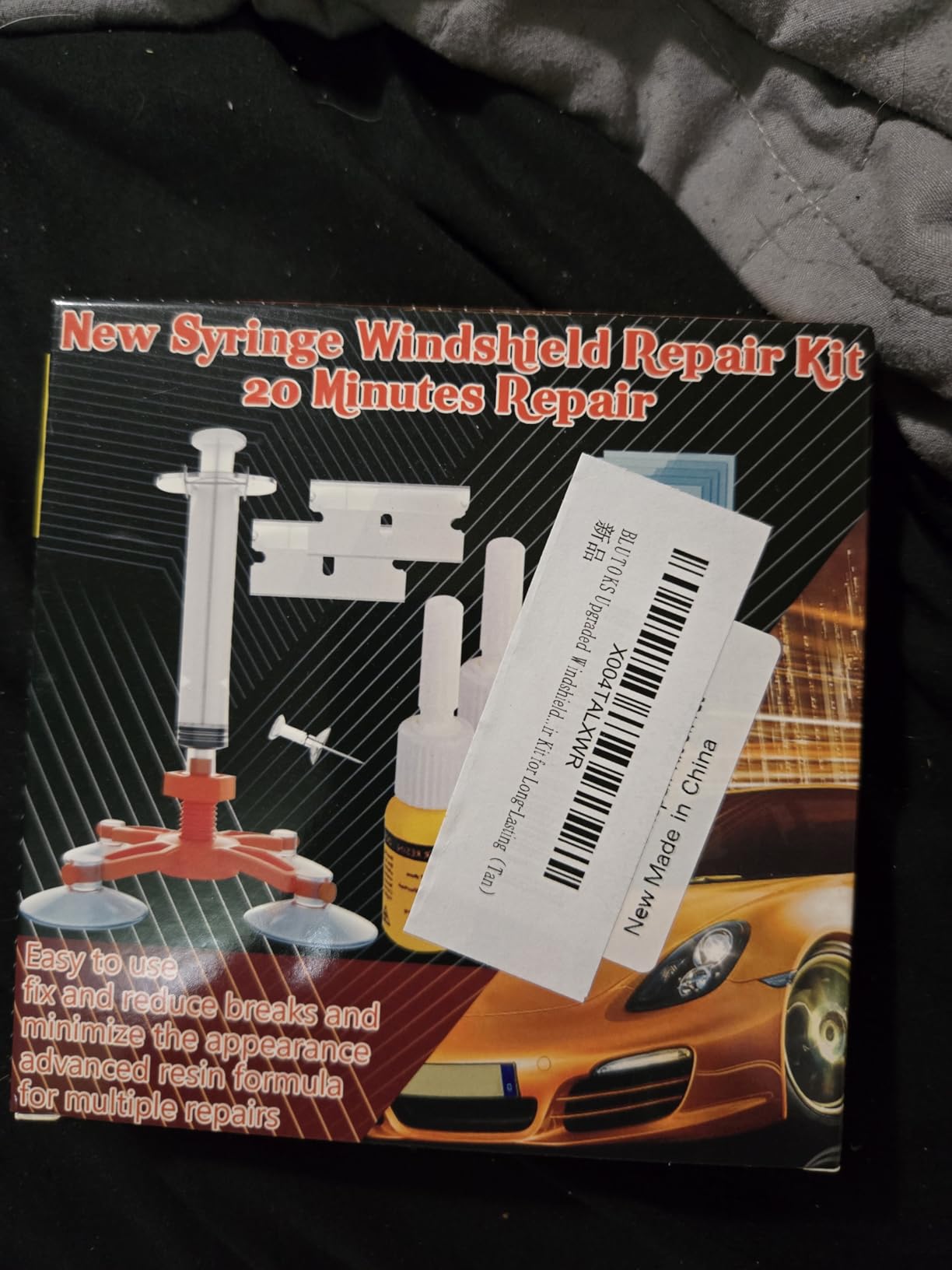 Upgraded Windshield Repair Kit for Chips and Cracks - Instant Fix for Chips, Cracks, and Bullseyes, High-Pressure Resin Injection Glass Windshield Crack Repair Kit for Long-Lasting (Indigo) customer photo 1