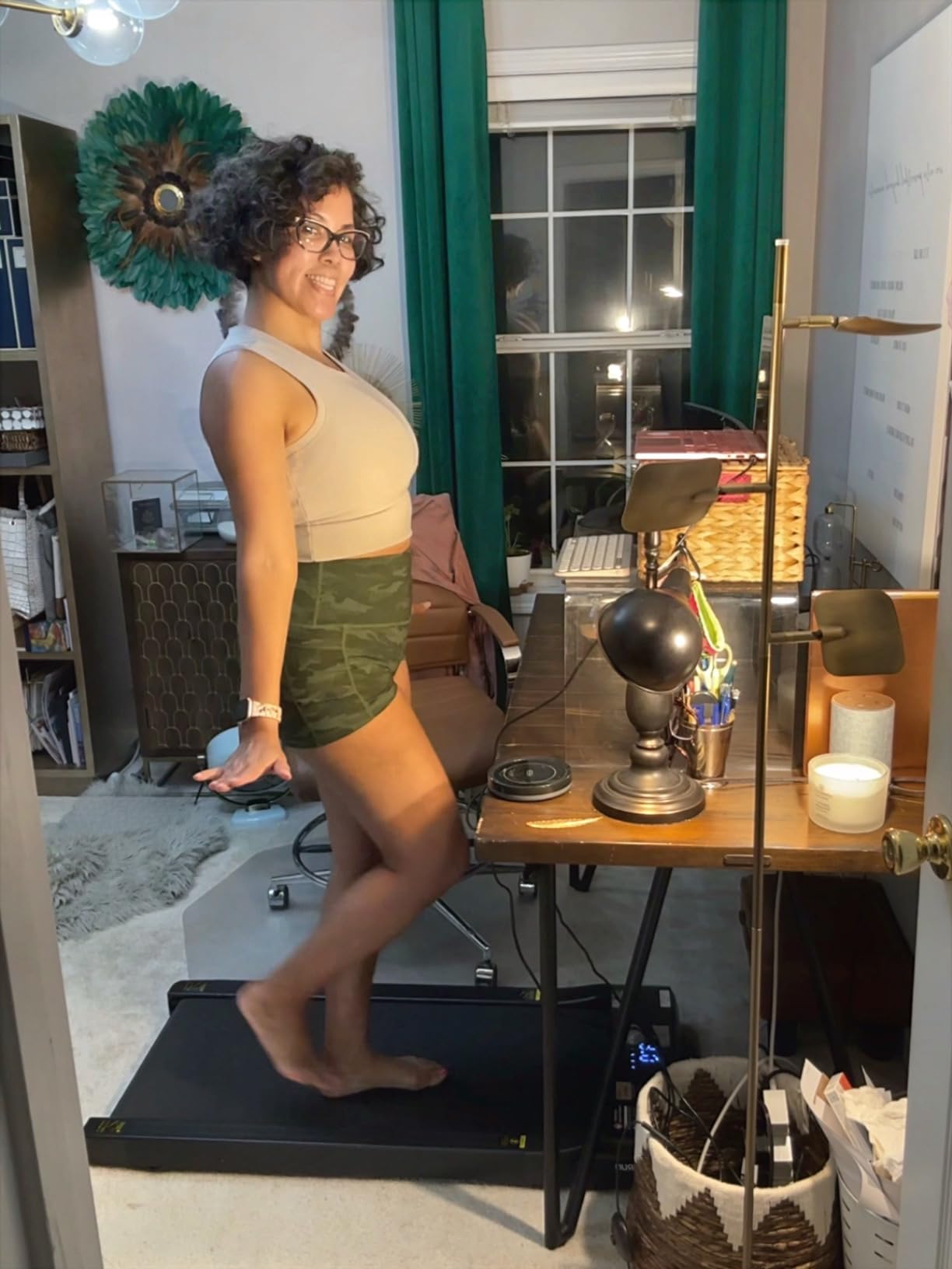 Walking Pad, 6% Walking Pad with Incline, No-Assembly Walking pad Treadmill with APP and Remote Control, LED Display, 2.5 HP Quiet Under Desk Treadmills, 300 lbs Capacity customer photo 2