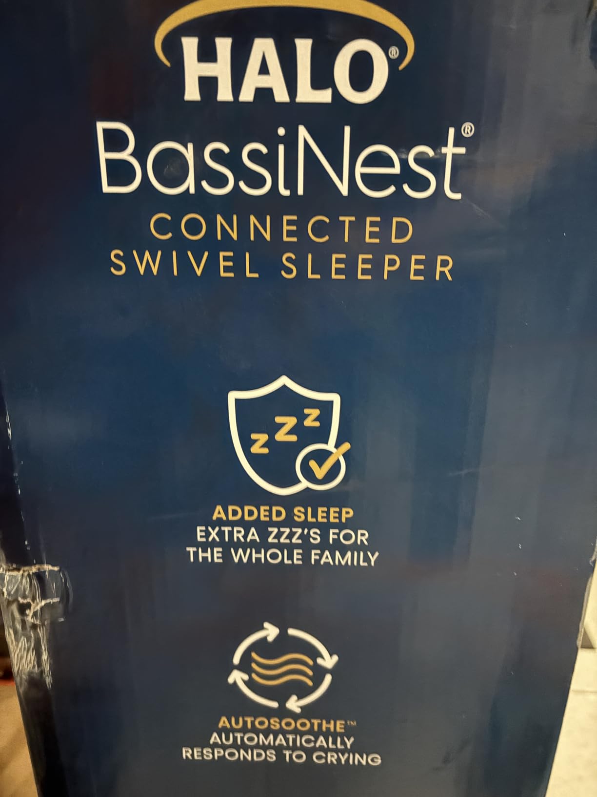 HALO BassiNest Connected Swivel Sleeper 3.0 - Smart Bassinet with AutoSoothe, 360 Swivel, Cry Detection, Rocking, Vibration & Soothing Sounds, Easy Lowering Wall, Warm Grey customer photo 2