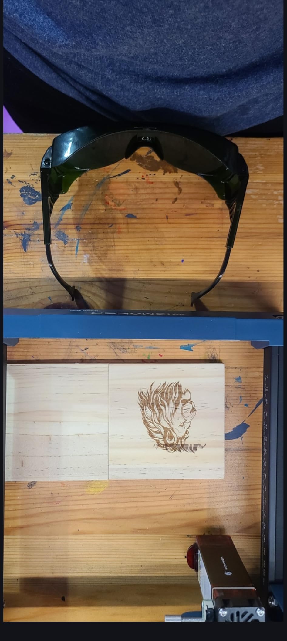 Laser Engraver 12000mW, Compact Desktop Engraving Cutting Machine for Wood DIY Crafts, Small Business STEM Makers, 300x300mm Work Area, for Home, Acrylic, Metal 12W Laser Cutter customer photo 1