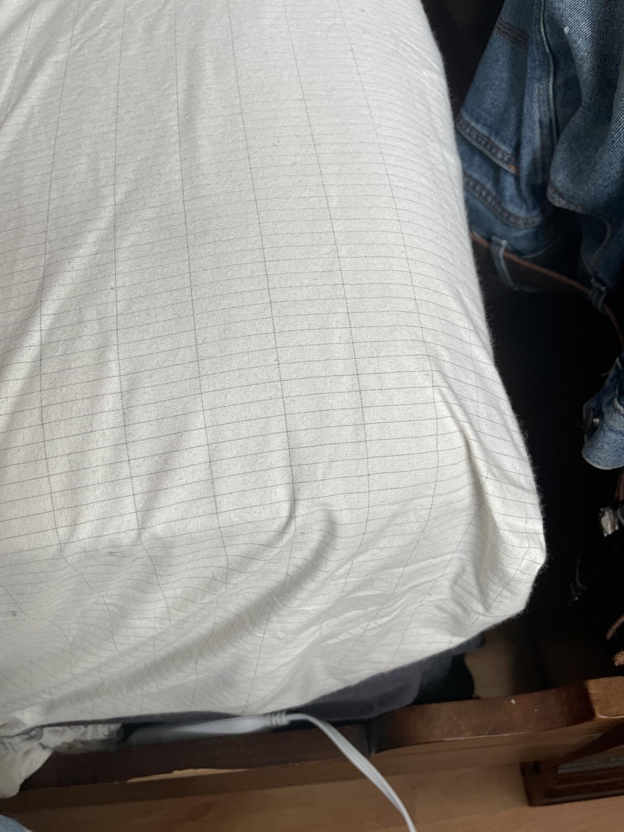 Grounding Sheet, 90% Organic Cotton + 10% Pure Silver Organic Fitted Grounded Sheet for Improved Sleep, Connected Earth Energy - Healthy Sleep Therapy (White, (60.5 * 80 * 15inch)) customer photo 2